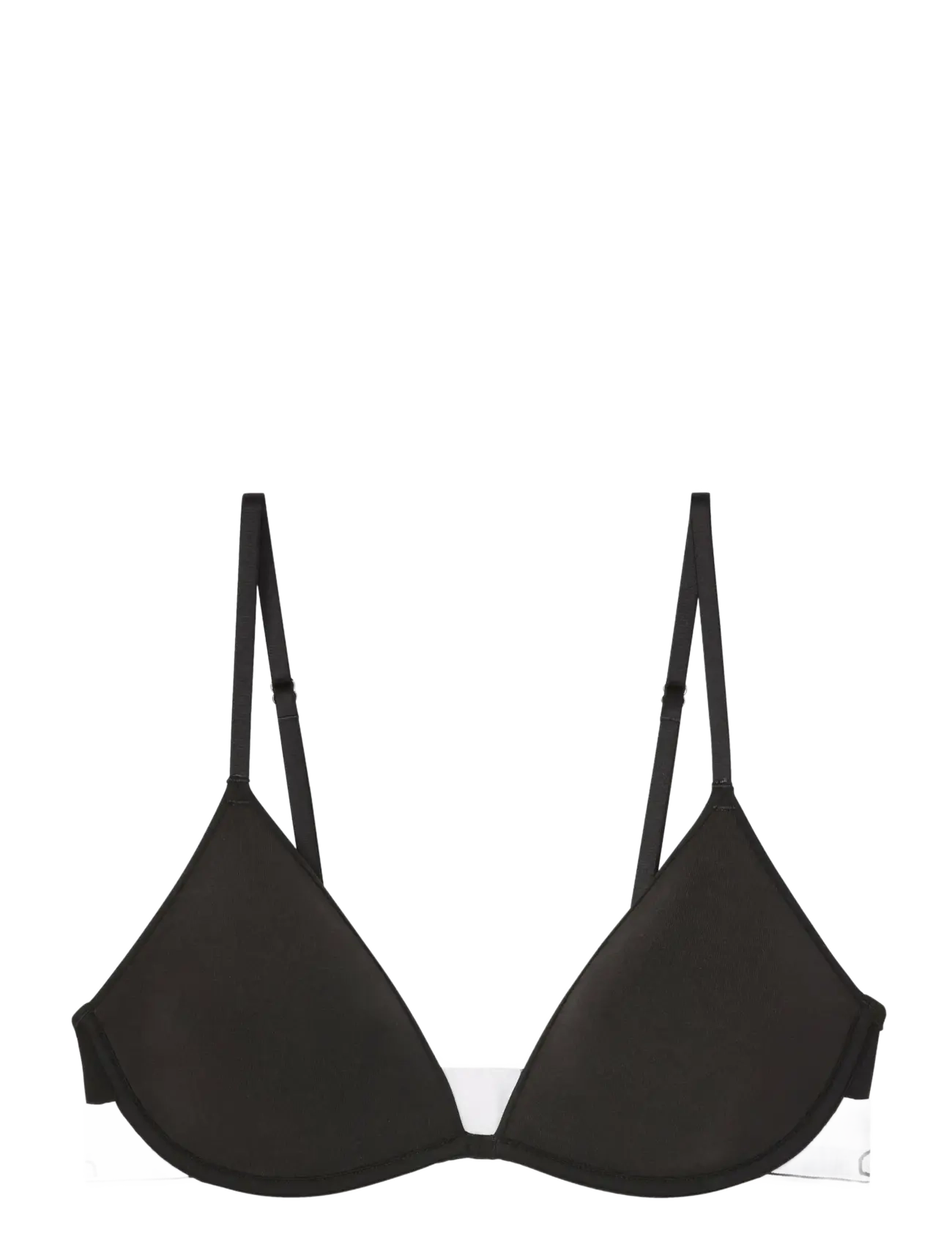 Calvin Klein LIGHTLY LINED PLUNGE - T-shirt BH'er - BLACK / black