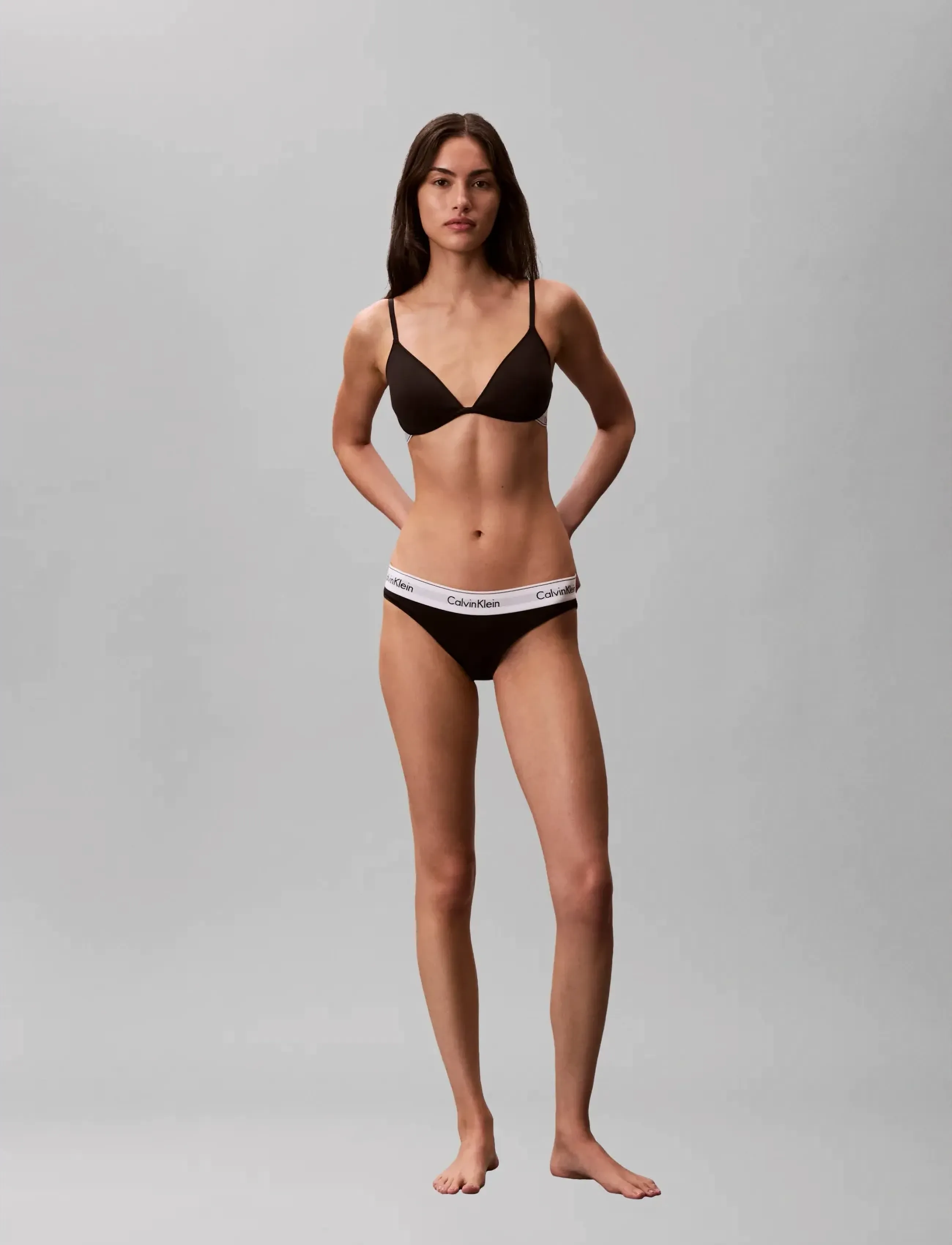 Calvin Klein LIGHTLY LINED PLUNGE - Lingerie - BLACK / black