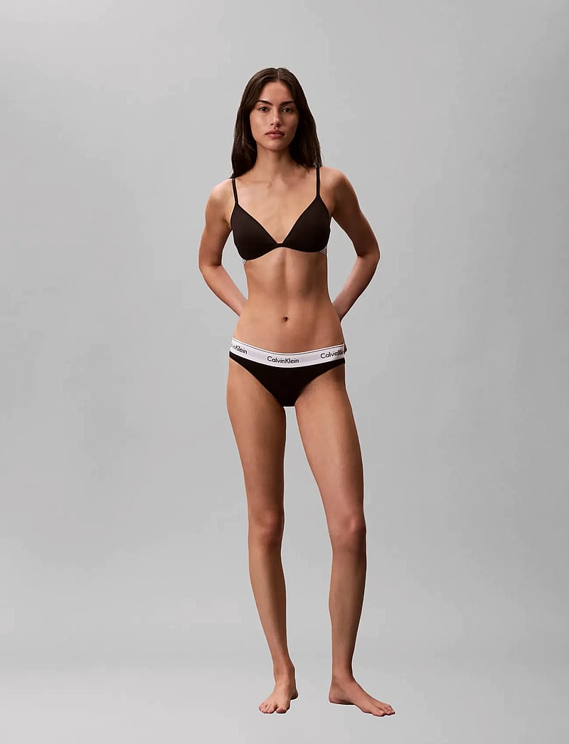 Calvin Klein - LIGHTLY LINED PLUNGE - plunge bhs - black - 0