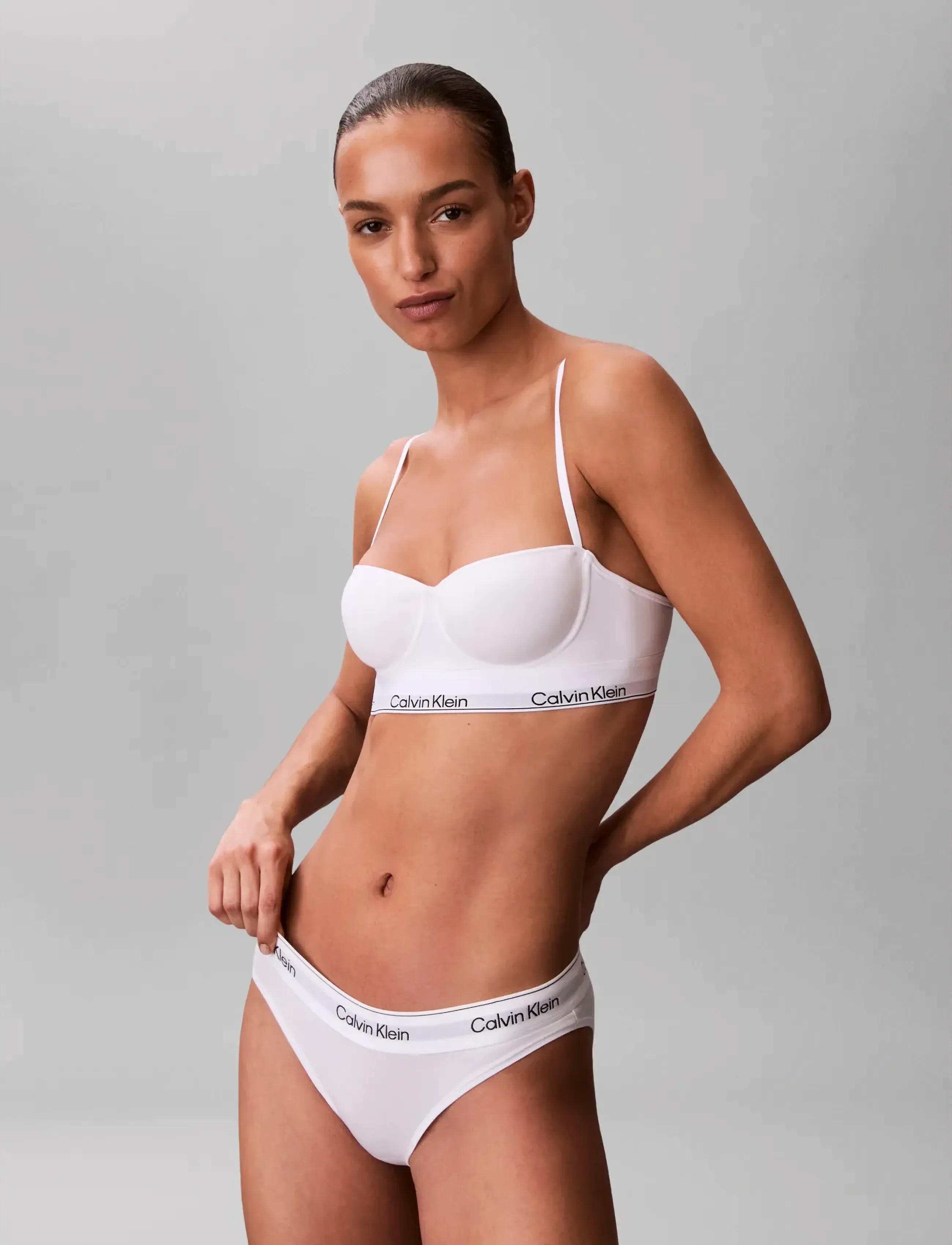 Calvin Klein LIGHTLY LINED BALCONETTE (LONGLI - Calvin Klein - WHITE / white