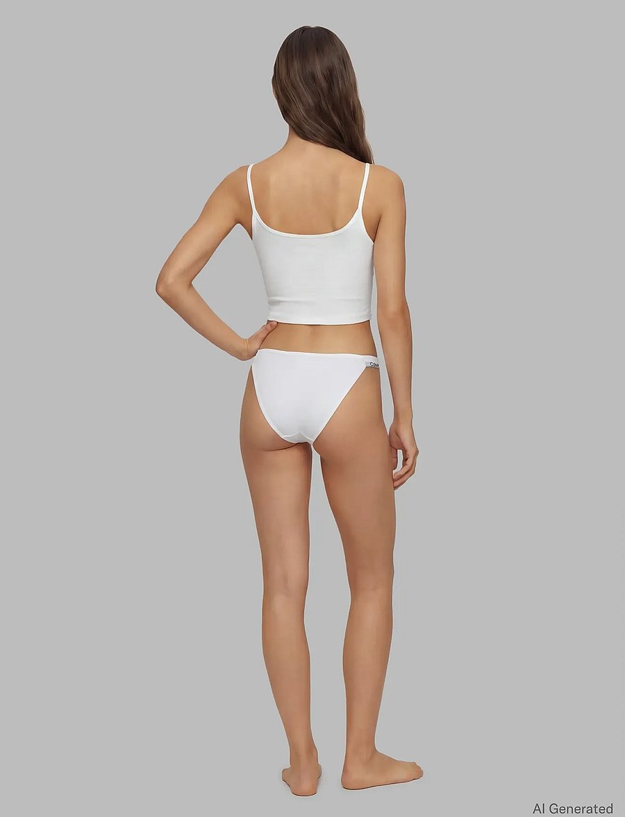 Calvin Klein - STRING BIKINI - brasiilia lõinega aluspüksid - white - 2