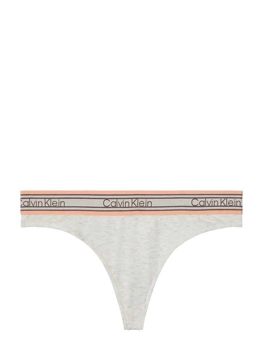 Calvin Klein - THONG - stringi - snow heather - 1