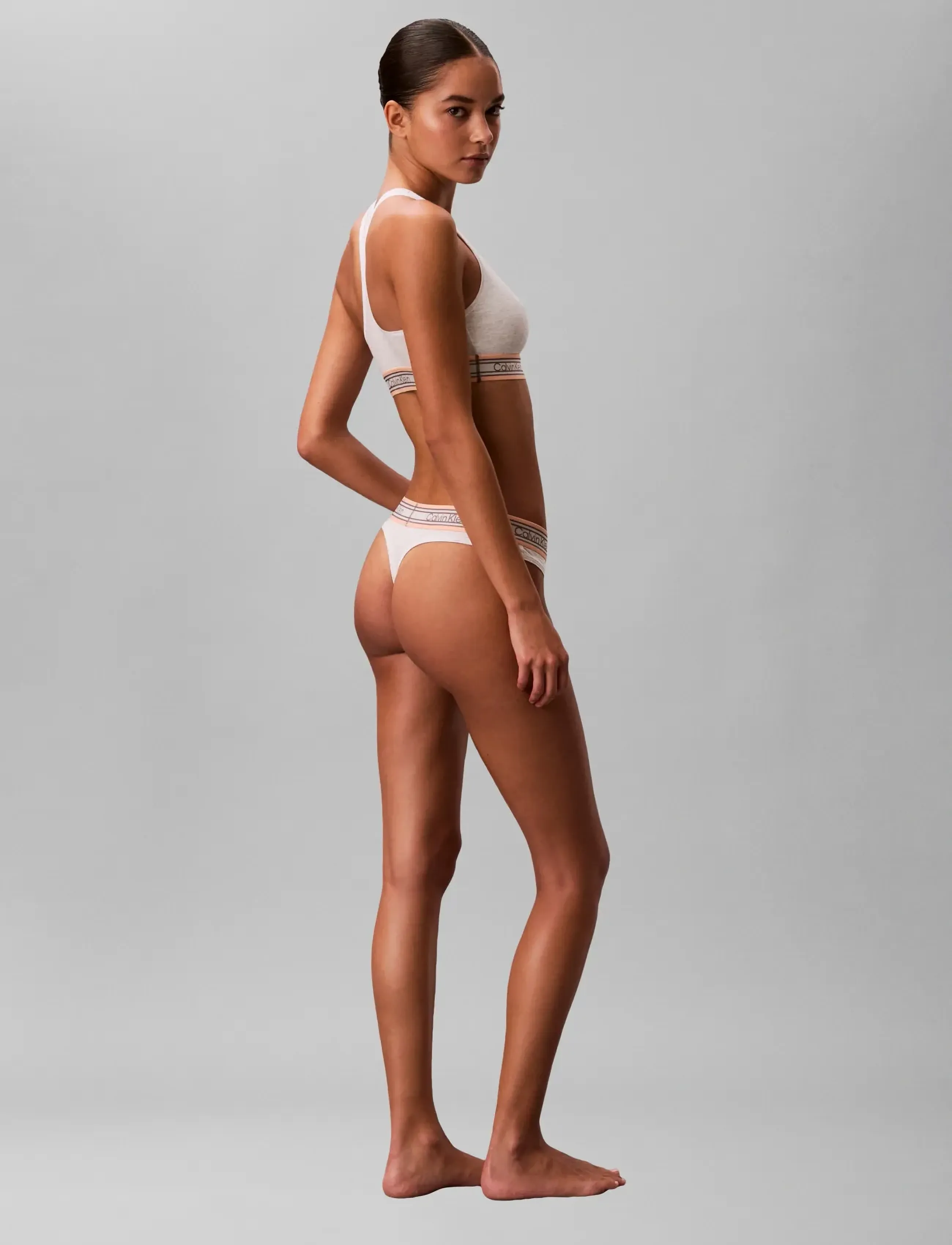 Calvin Klein - THONG - najniższe ceny - snow heather - 2