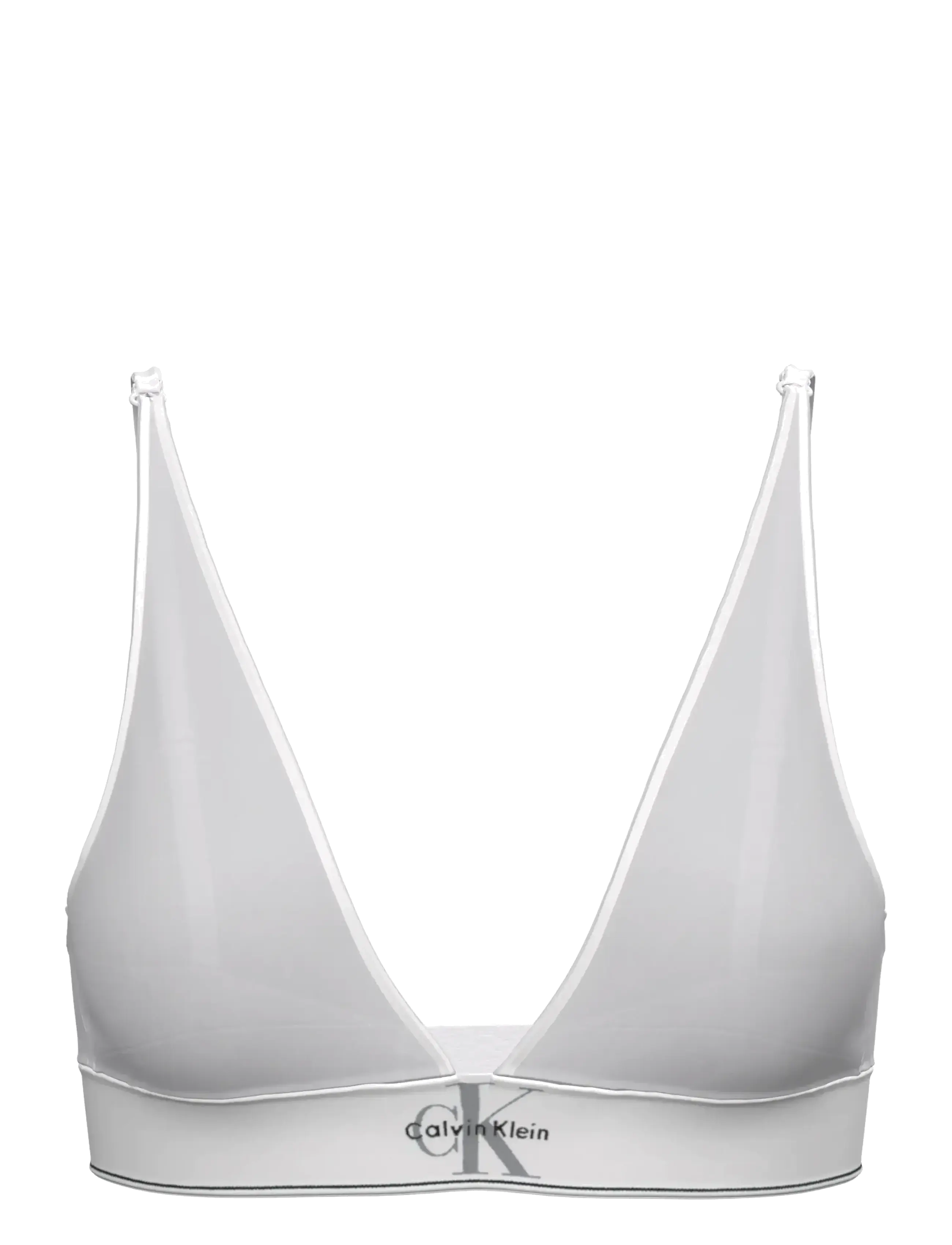 Calvin Klein LIGHTLY LINED TRIANGLE - Pesu - WHITE / white
