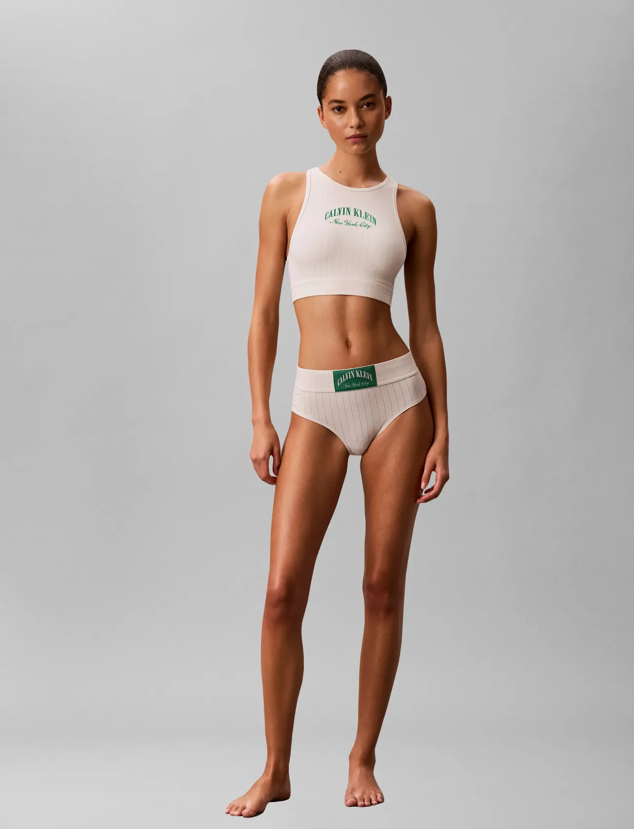 Calvin Klein Unlined Bralette, L, Soft Bras, Creme - Frauen