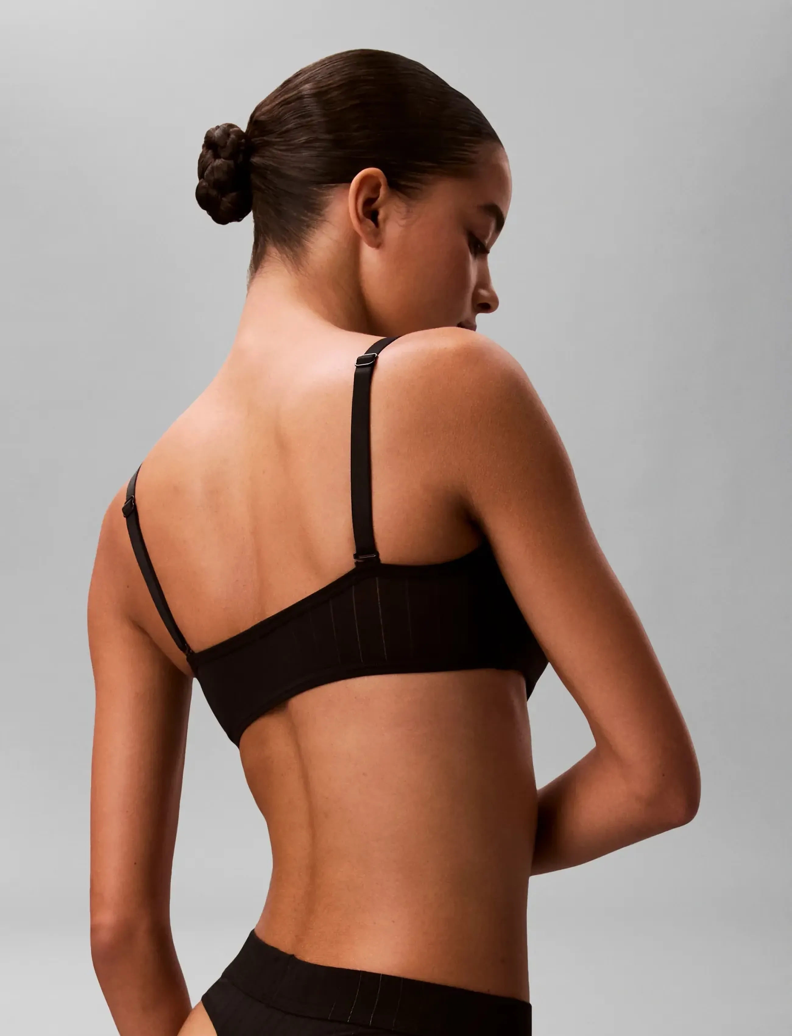 Calvin Klein - LIGHTLY LINED BANDEAU - mjuka bh:ar - black - 4
