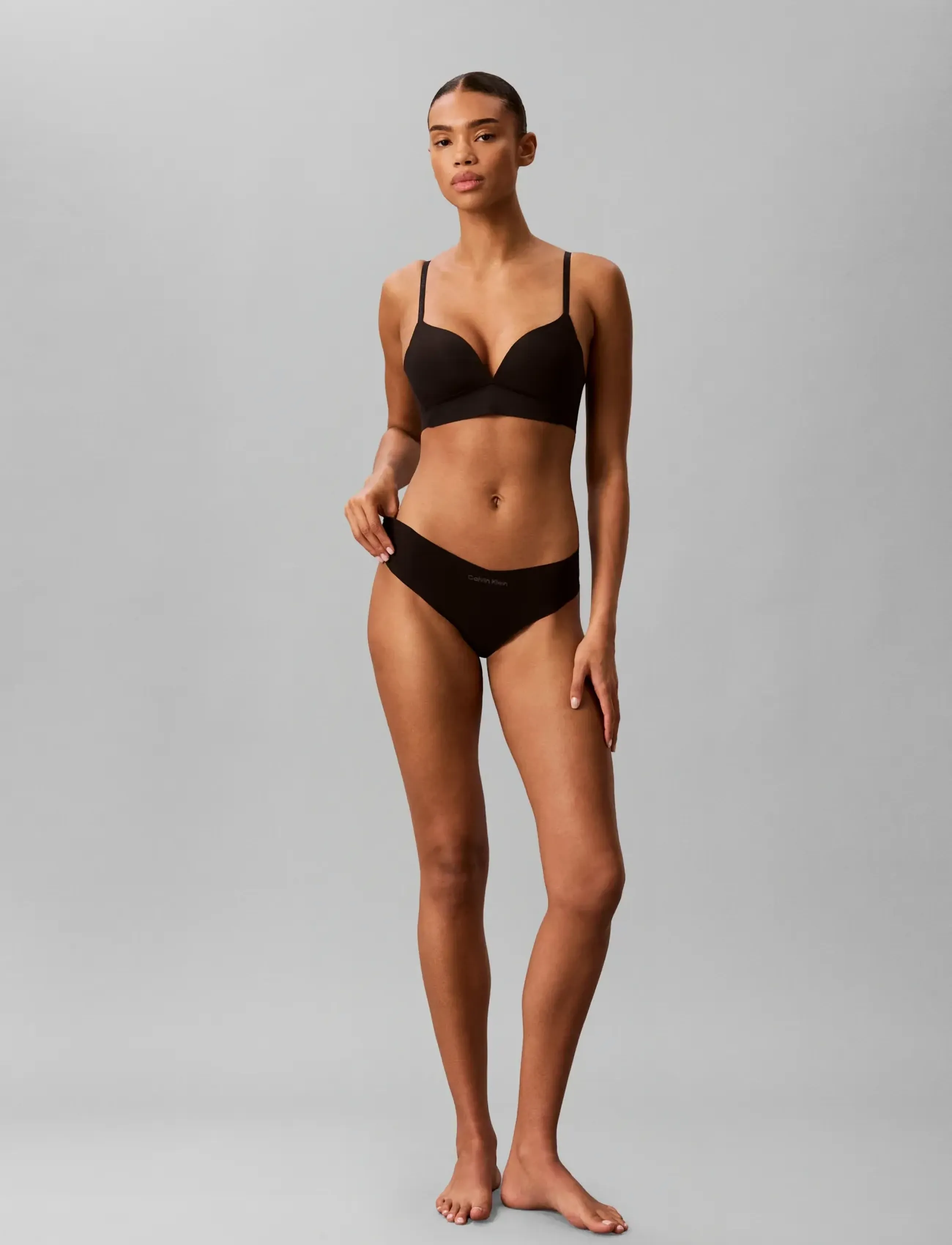 Calvin Klein THONG - Tangas - BLACK / black