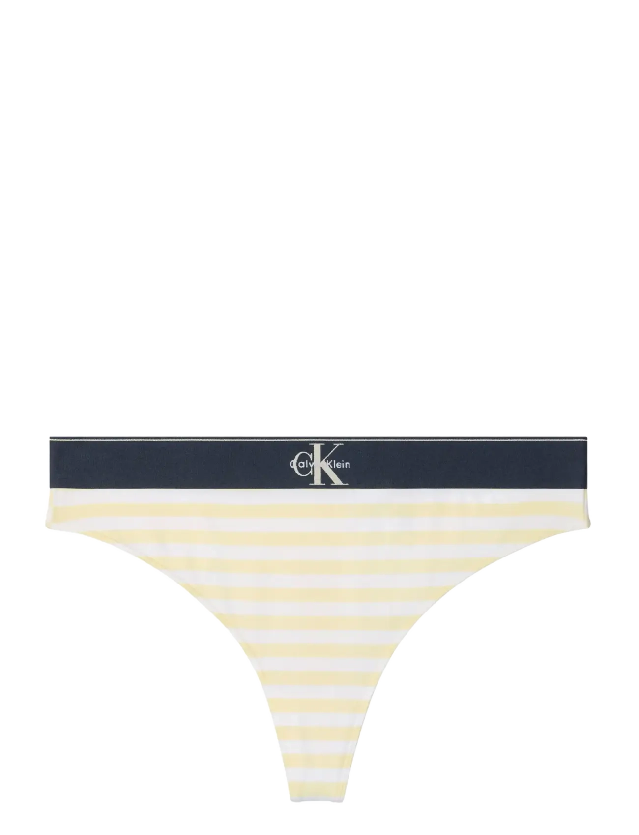 Calvin Klein THONG - Slips - CENT STRIPE ANISE FLOWER / yellow