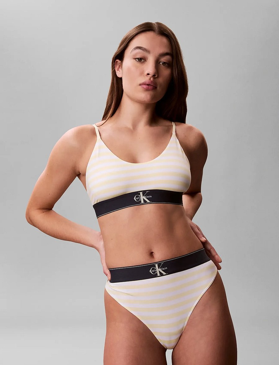 Calvin Klein - THONG - stringtrusser - cent stripe anise flower - 3