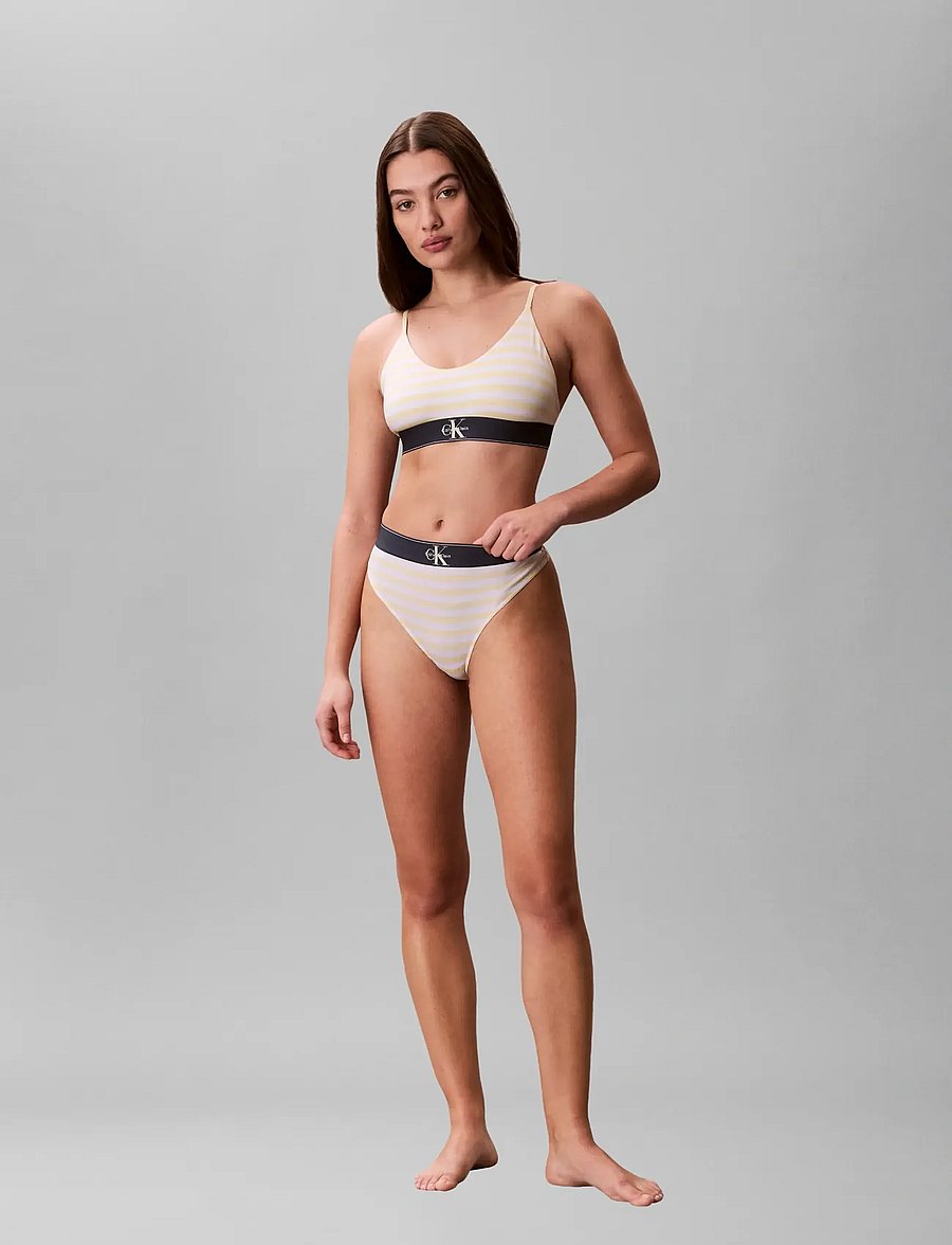 Calvin Klein - THONG - stringtrusser - cent stripe anise flower - 4