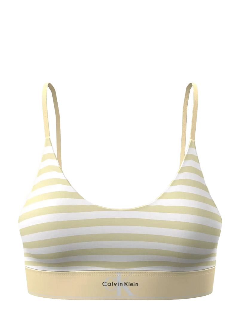 Calvin Klein - UNLINED BRALETTE - rinnahoidja - cent stripe anise flower - 1