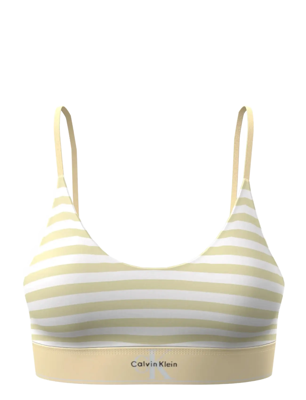Calvin Klein UNLINED BRALETTE - Weiche BHs - CENT STRIPE ANISE FLOWER / white