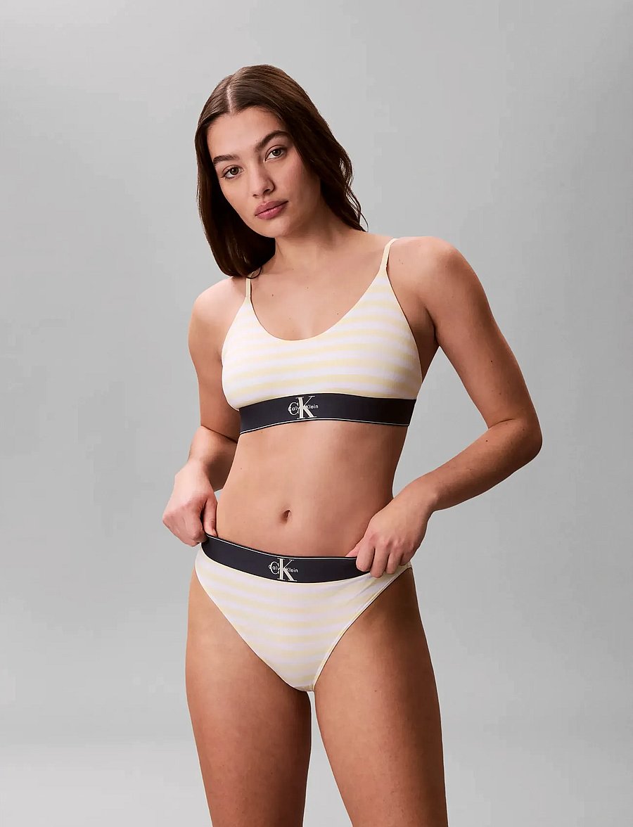 Calvin Klein - UNLINED BRALETTE - bralette - cent stripe anise flower - 3