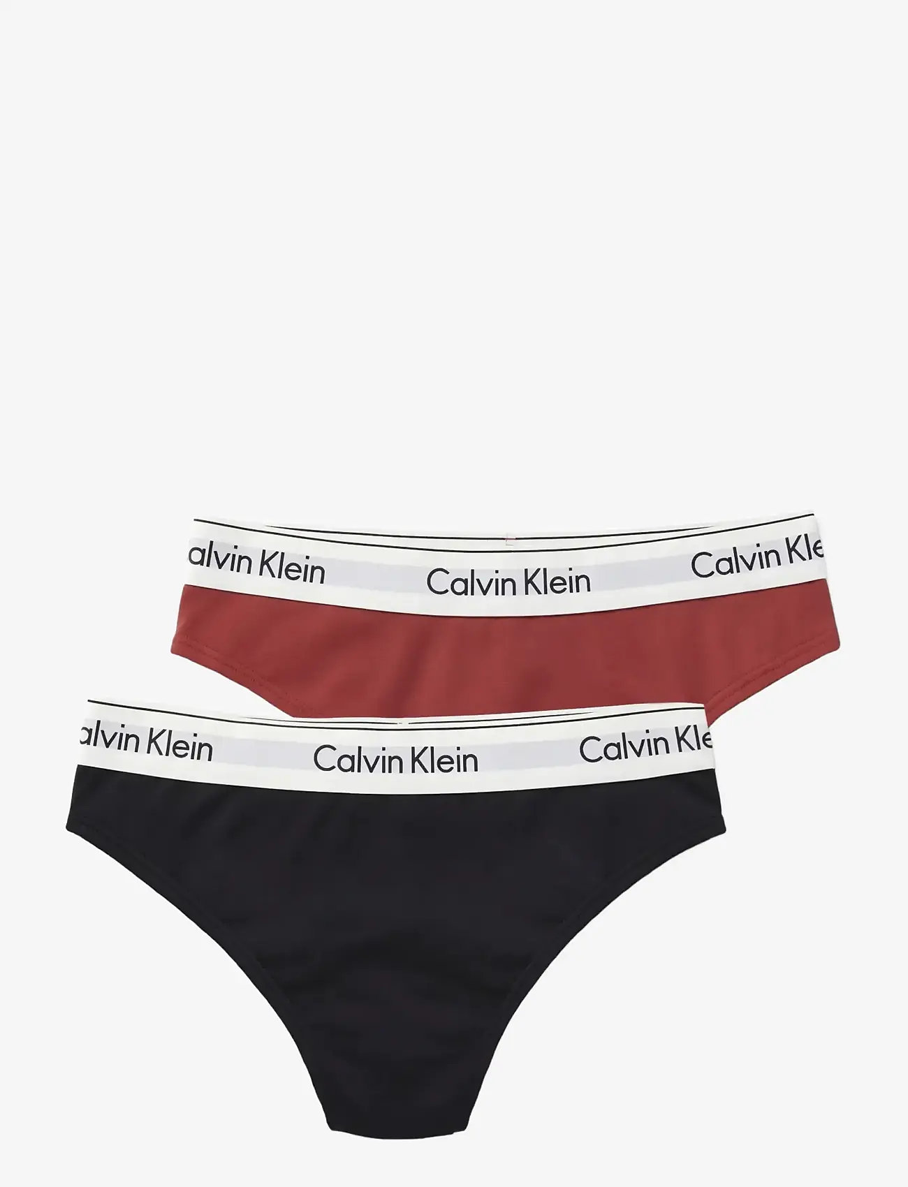 Calvin Klein - THONG 2PK - stringtrusser - black chili oil - 1