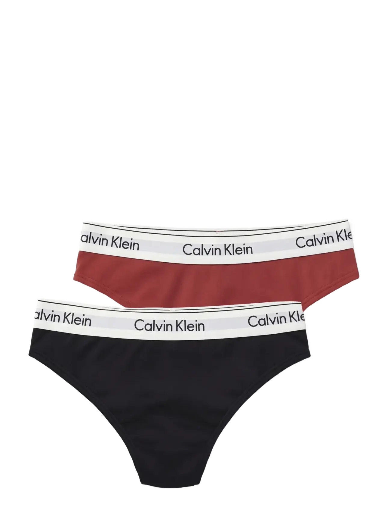 Calvin Klein THONG 2PK - String - BLACK CHILI OIL / black