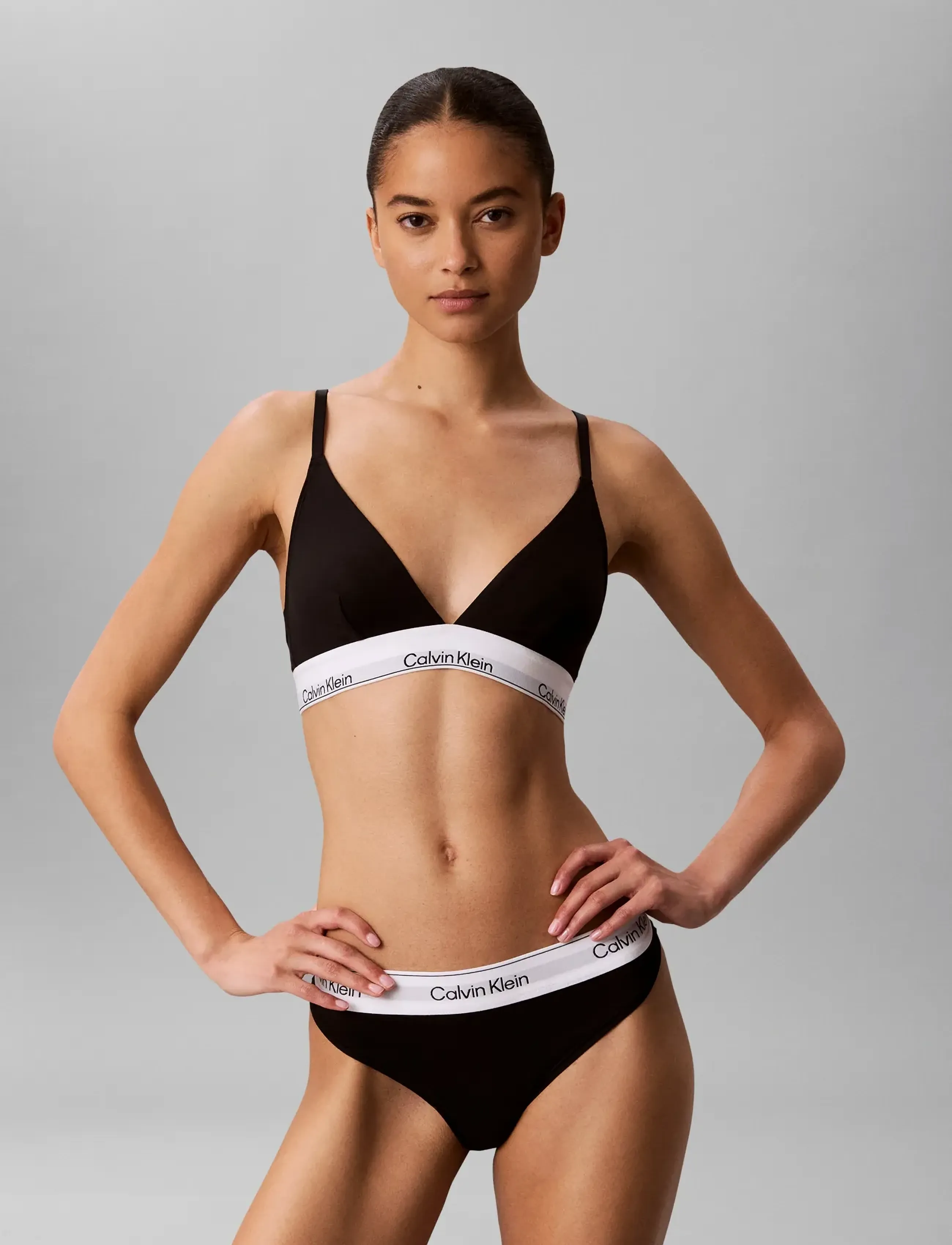 Calvin Klein Thong 2Pk, M, Panties, Schwarz - Thong, Frauen