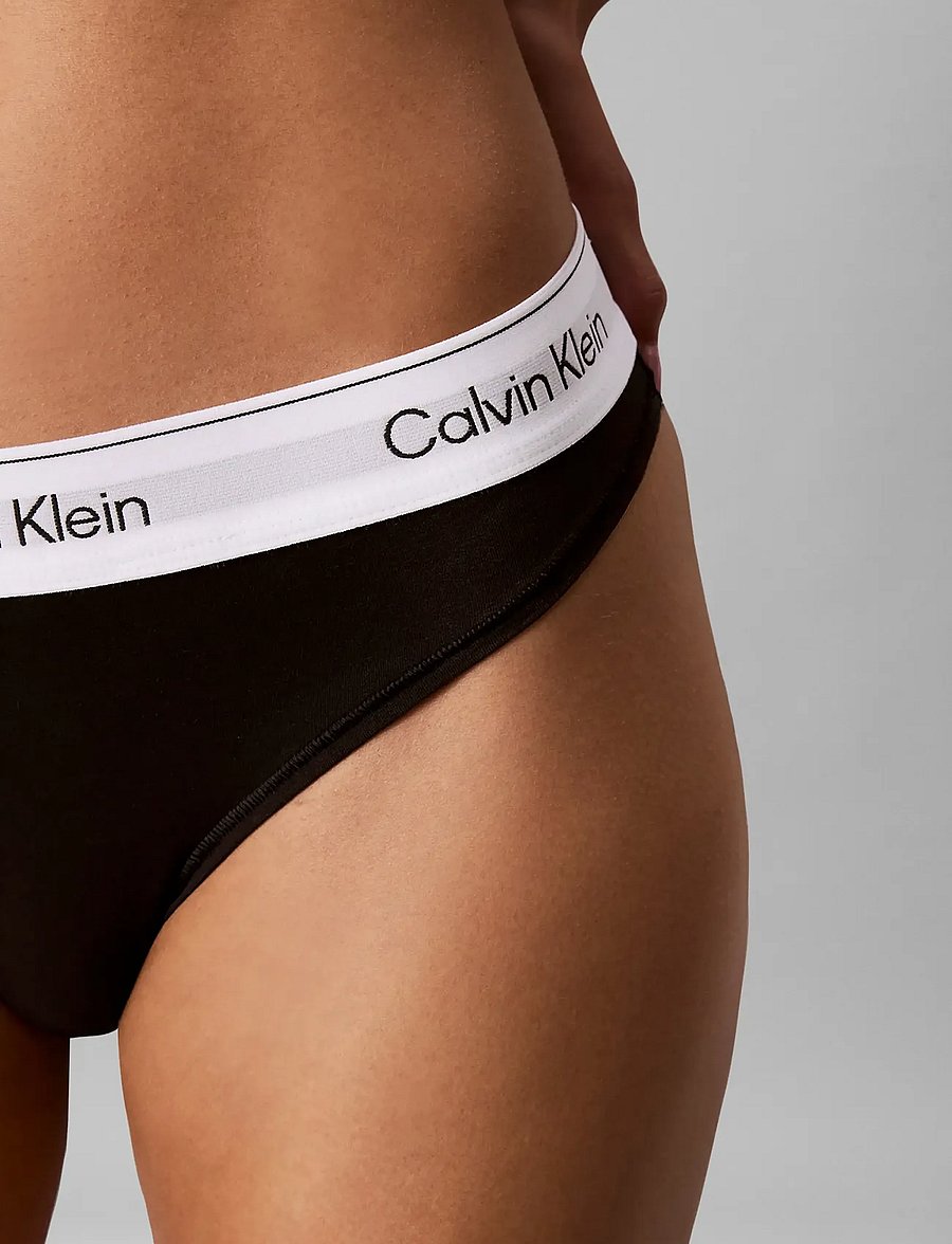 Calvin Klein - THONG 2PK - stringid - black plein air - 2