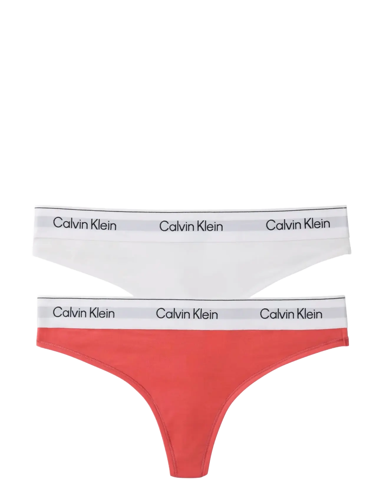 Calvin Klein THONG 2PK - Stringid - WHITE CRADLE PINK / white