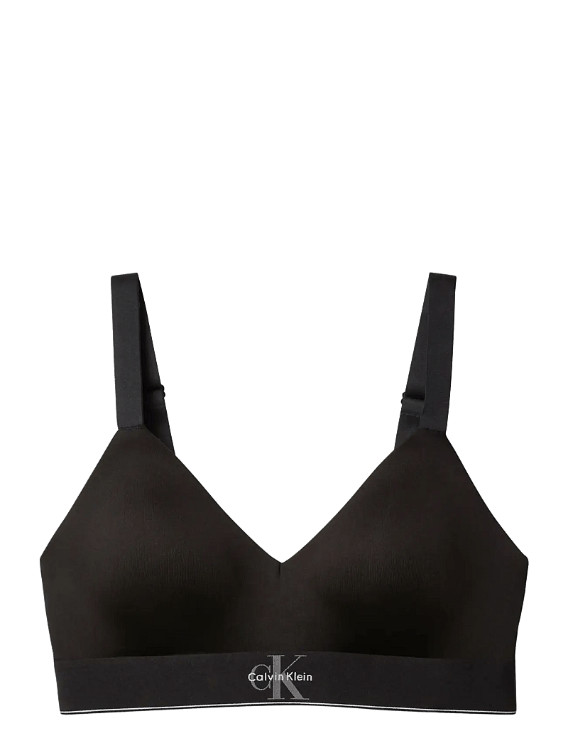 Calvin Klein - LIGHTLY LINED BRALETTE - bügellose bhs - black - 1