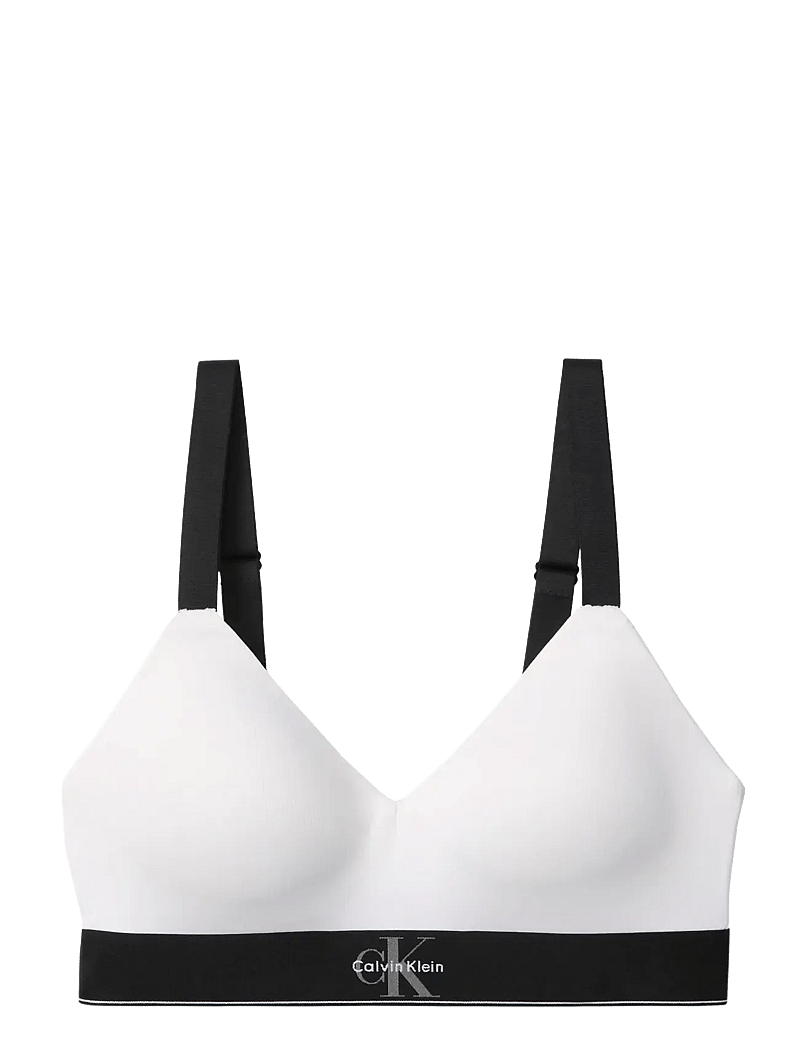 Calvin Klein - LIGHTLY LINED BRALETTE - bügellose bhs - white - 1