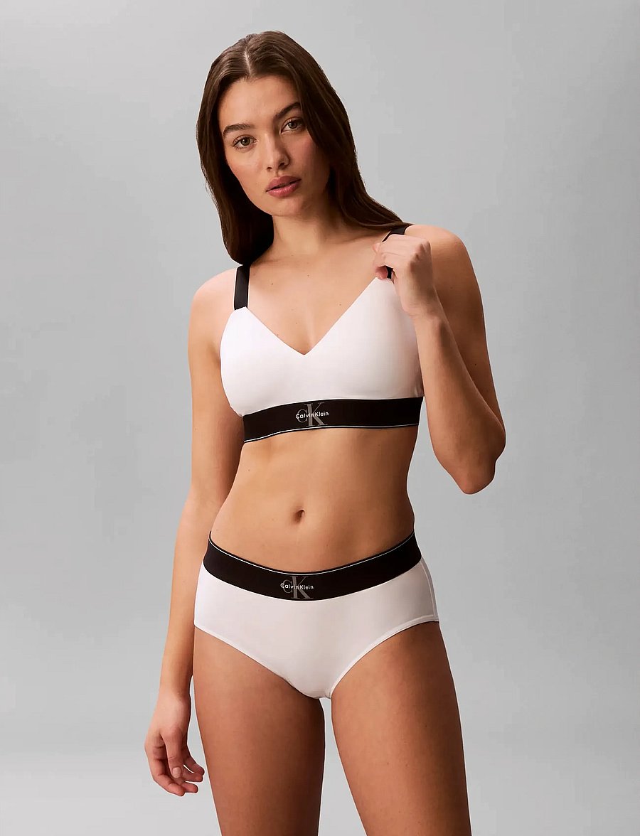 Calvin Klein - LIGHTLY LINED BRALETTE - liemenėlės be lankelių - white - 3