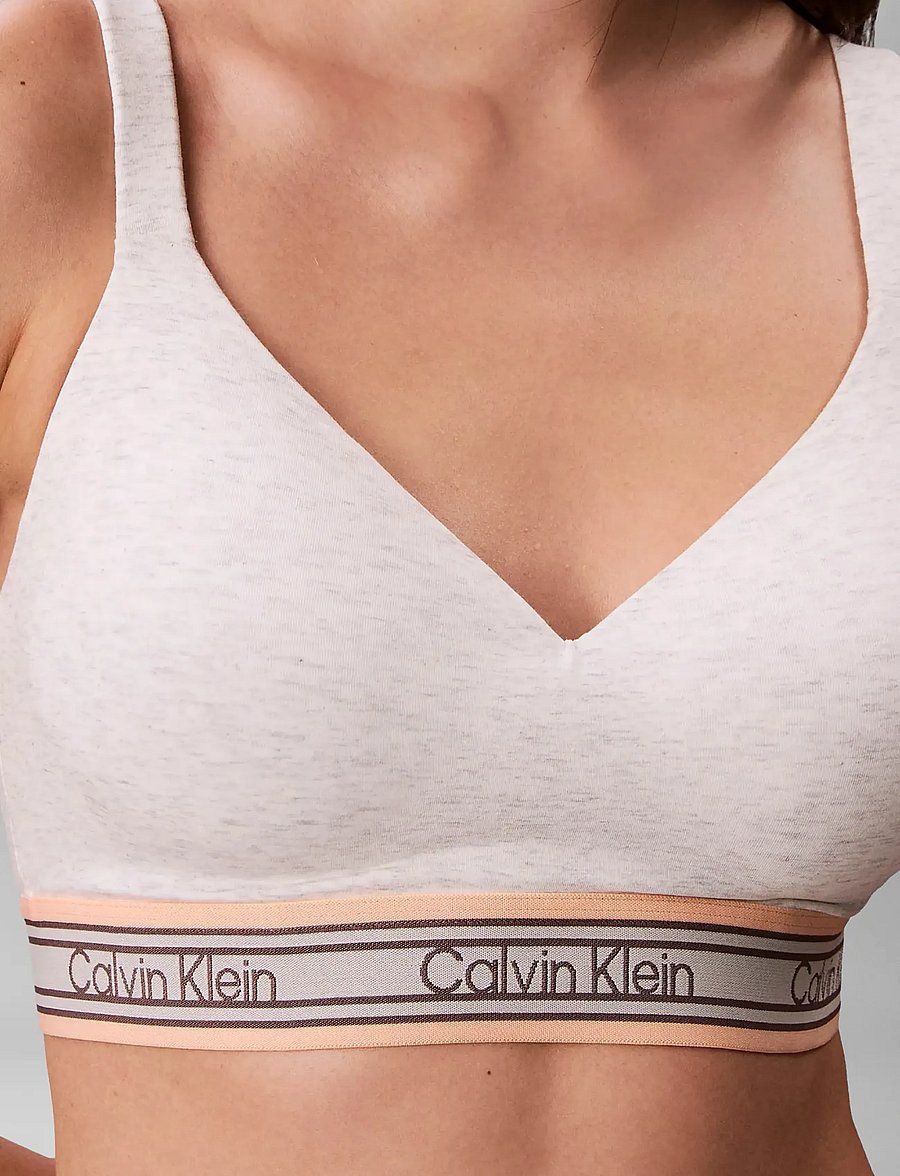 Calvin Klein - LIFT BRALETTE - rinnahoidja - snow heather - 4