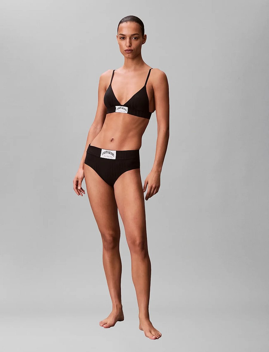 Calvin Klein - LIGHTLY LINED TRIANGLE - rinnahoidja - black - 0