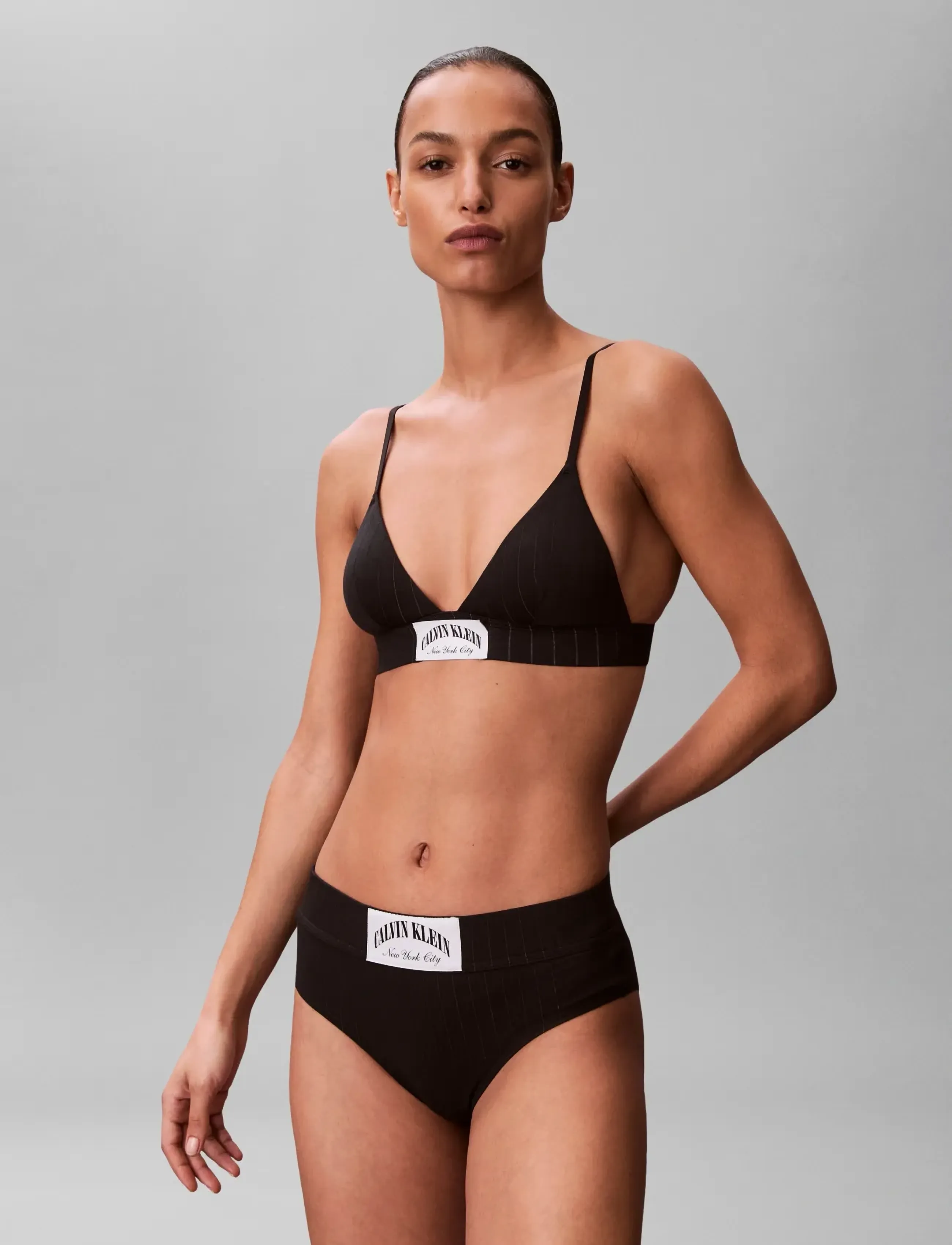 Calvin Klein - LIGHTLY LINED TRIANGLE - rinnahoidja - black - 3