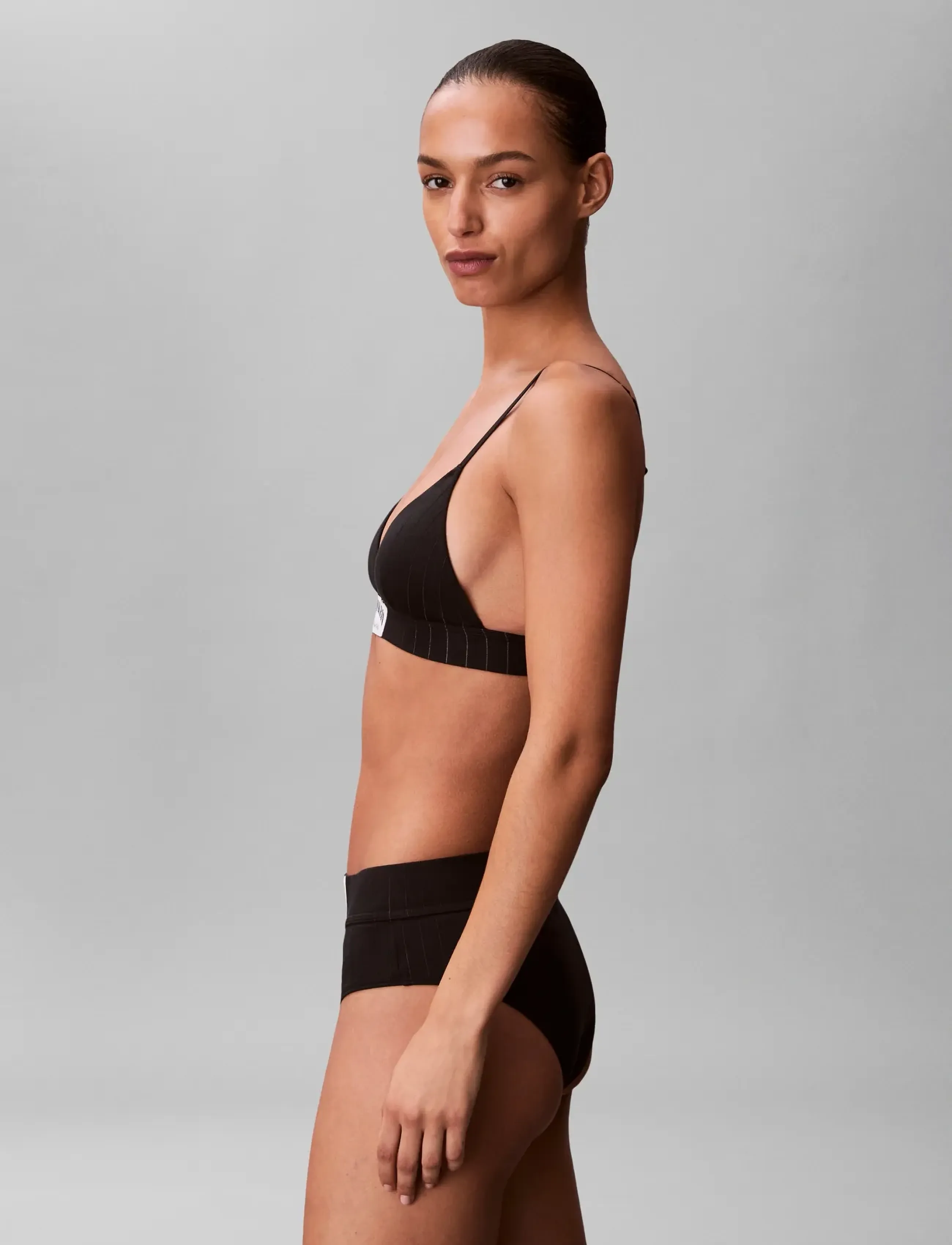 Calvin Klein - LIGHTLY LINED TRIANGLE - rinnahoidja - black - 5