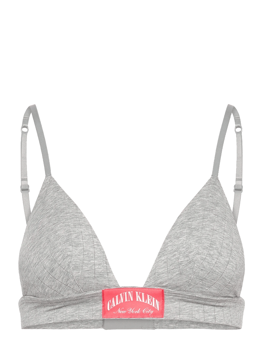 Calvin Klein - LIGHTLY LINED TRIANGLE - rinnahoidja - grey heather - 1