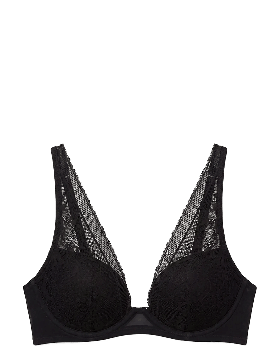 Calvin Klein - LIGHTLY LINED PLUNGE - plunge bras - black - 1