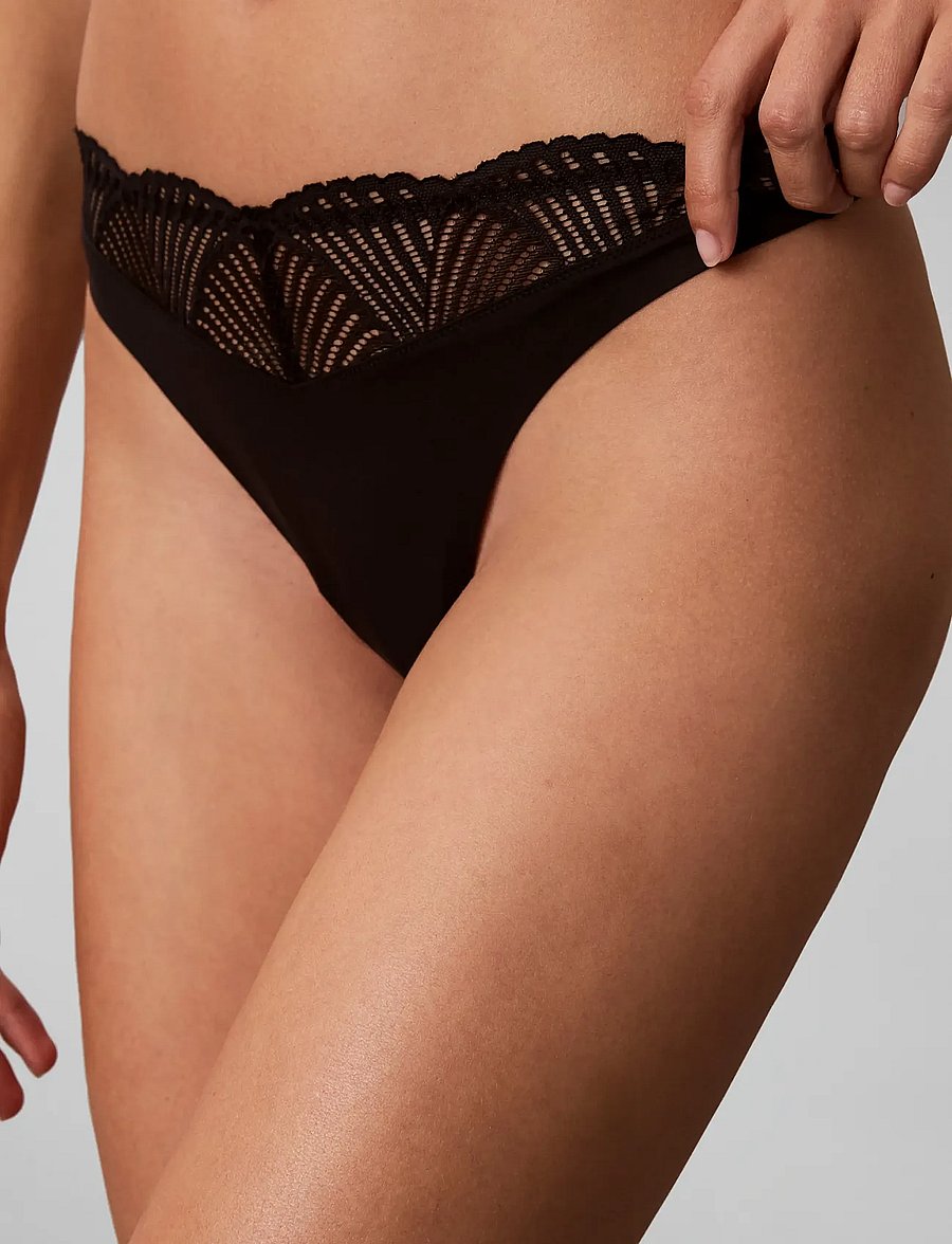 Calvin Klein - THONG - tangas - black - 4