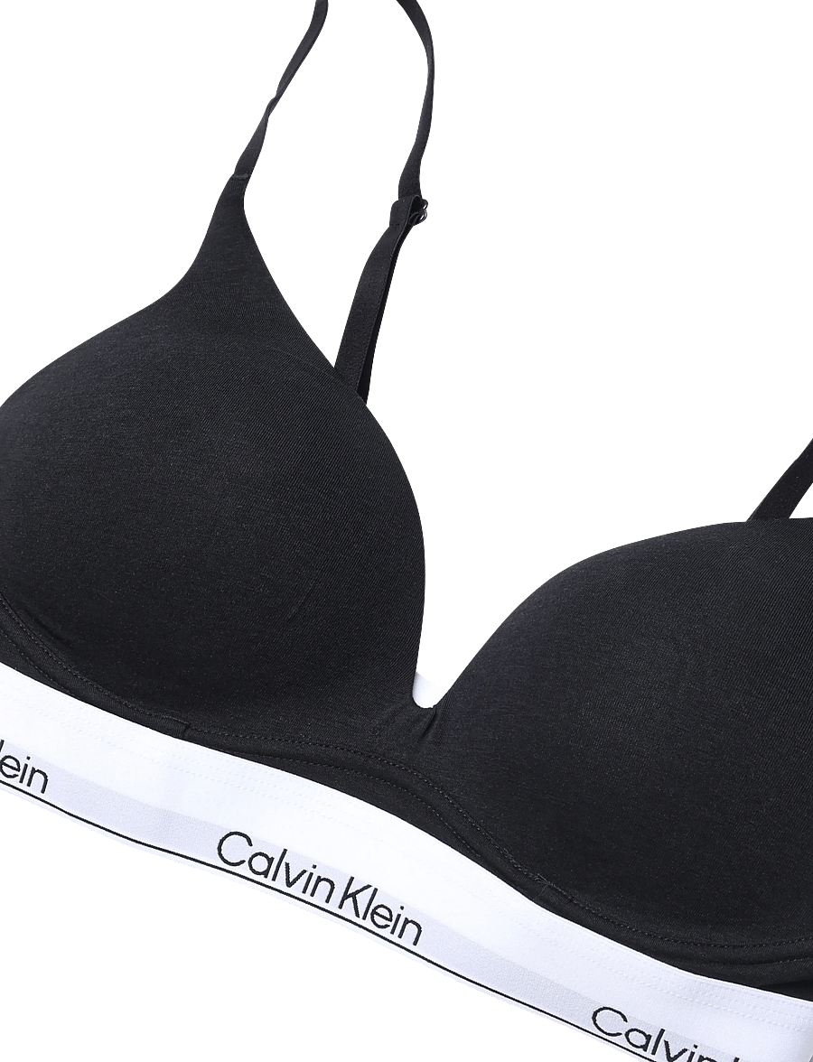Calvin Klein - WIREFREE PUSH UP - bügellose bhs - black - 2
