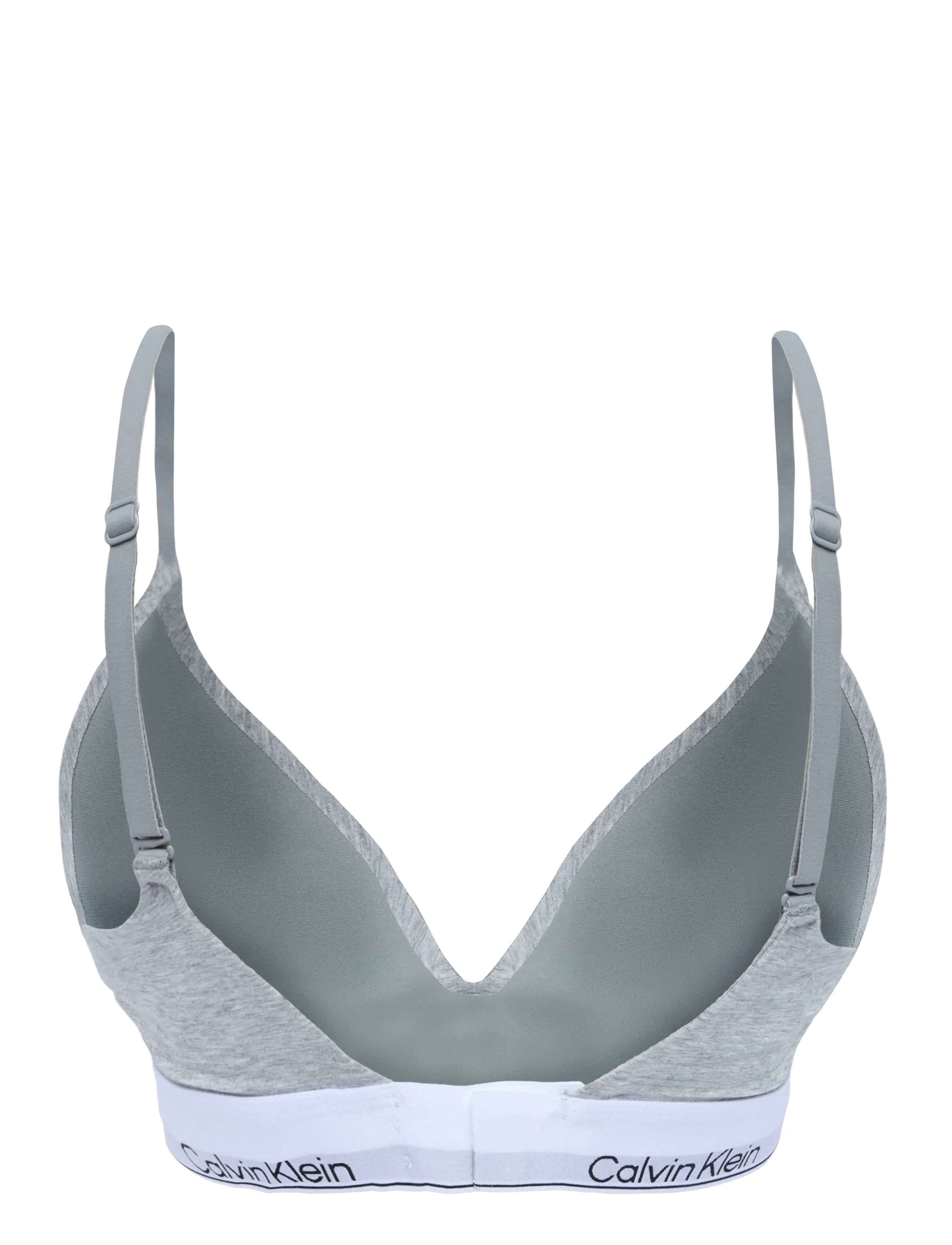 Calvin Klein - WIREFREE PUSH UP - tugikaarteta rinnahoidjad - grey heather - 1