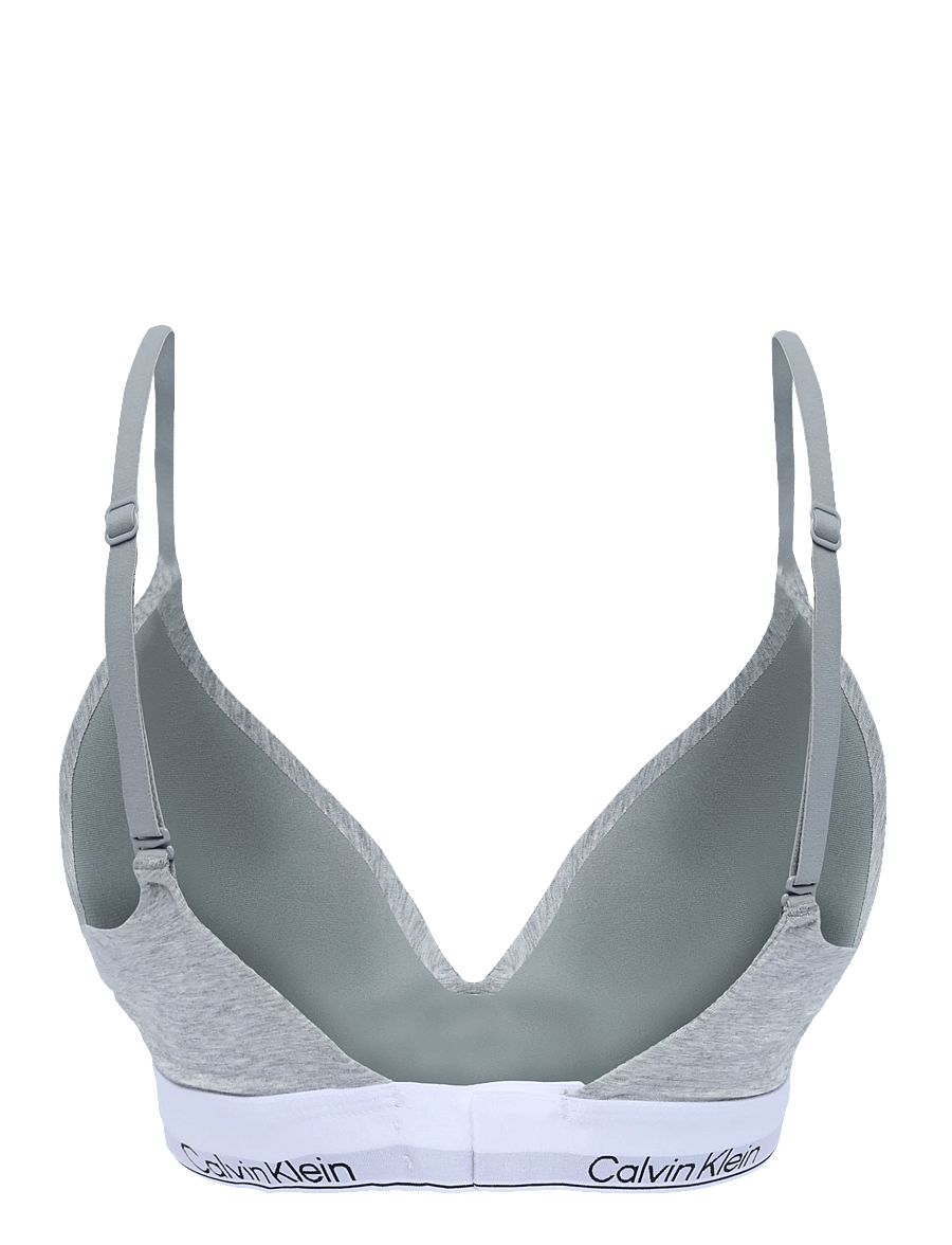 Calvin Klein - WIREFREE PUSH UP - tugikaarteta rinnahoidjad - grey heather - 1