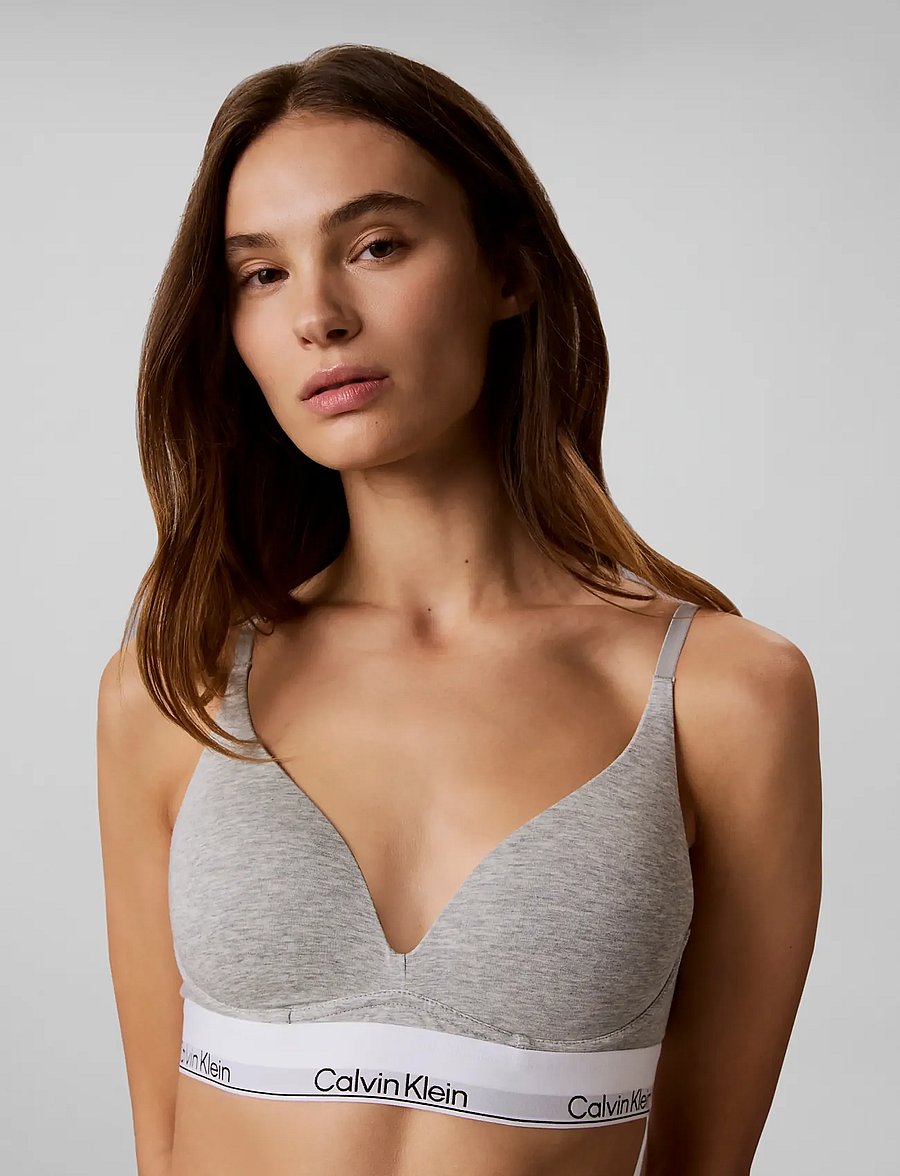 Calvin Klein - WIREFREE PUSH UP - non wired bras - grey heather - 5