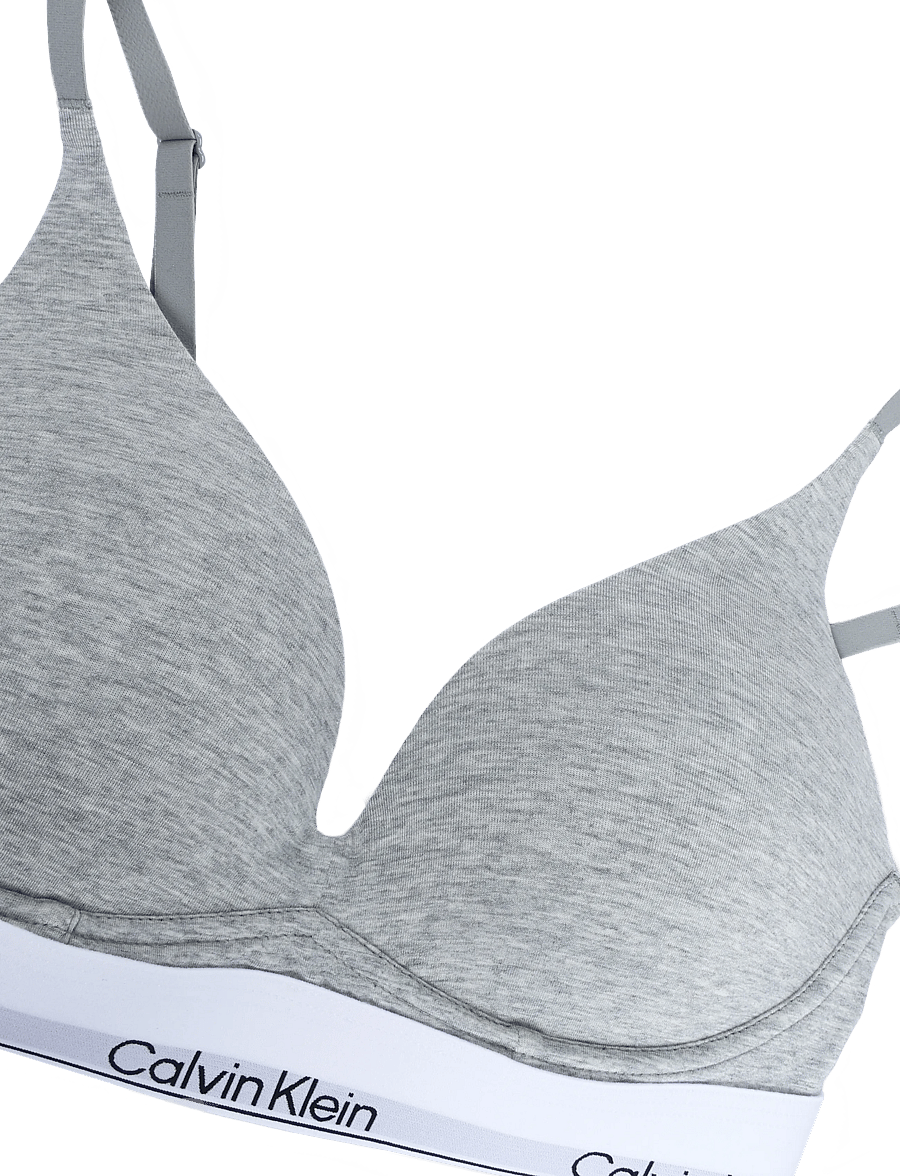 Calvin Klein - WIREFREE PUSH UP - tugikaarteta rinnahoidjad - grey heather - 2