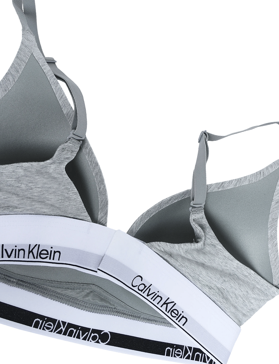 Calvin Klein - WIREFREE PUSH UP - tugikaarteta rinnahoidjad - grey heather - 3