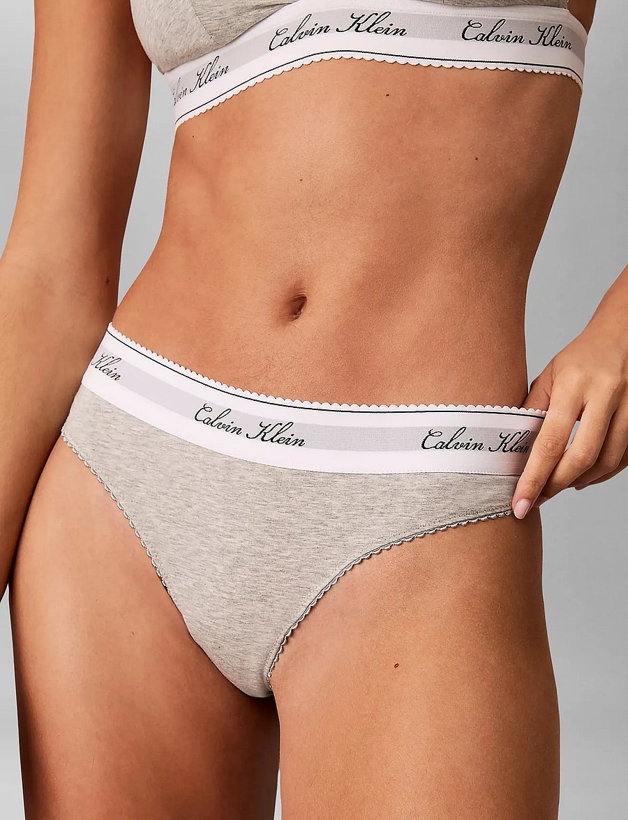 Calvin Klein - THONG - stringtrosor - grey heather - 5