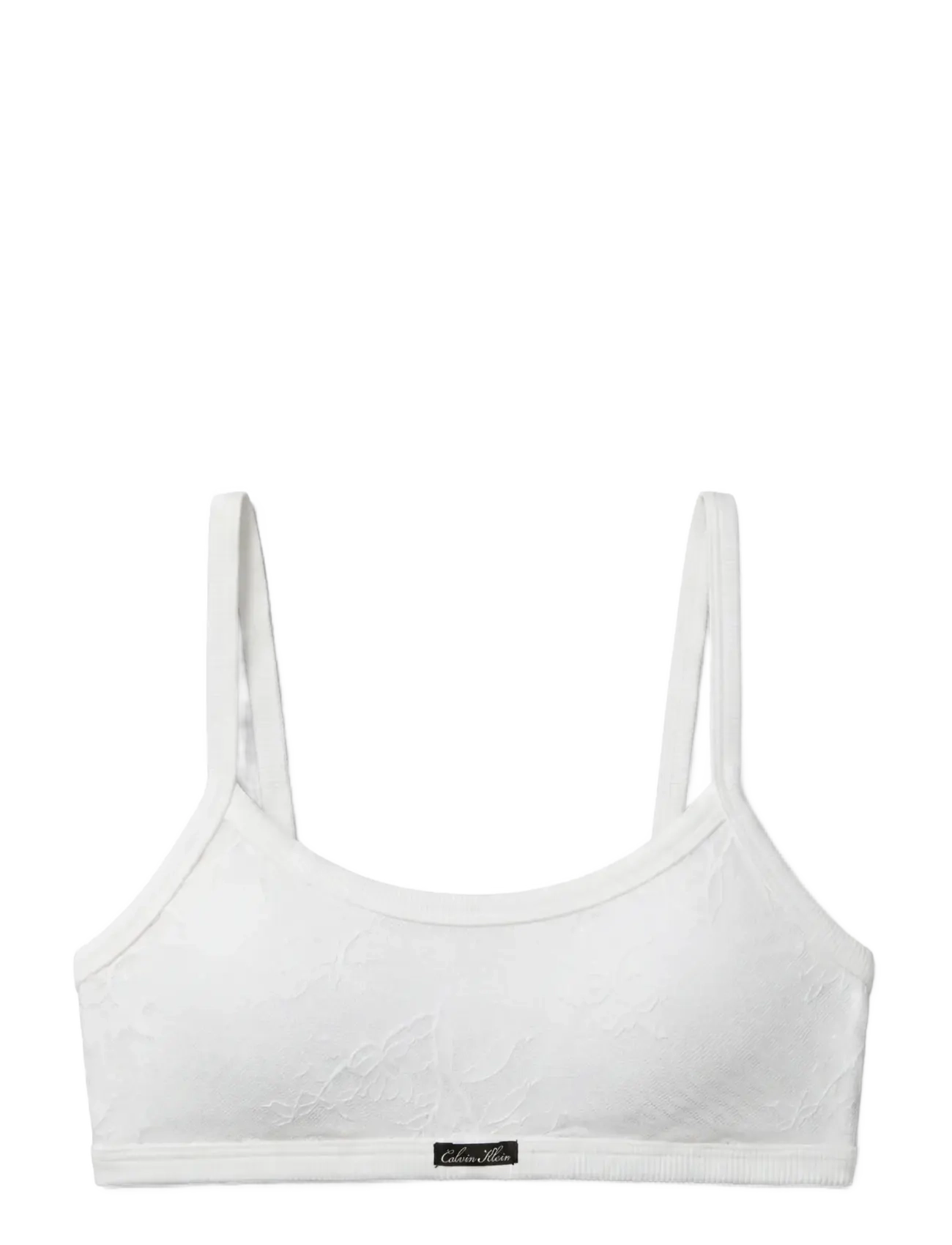Calvin Klein LIGHTLY LINED BRALETTE - Underkläder - WHITE / white