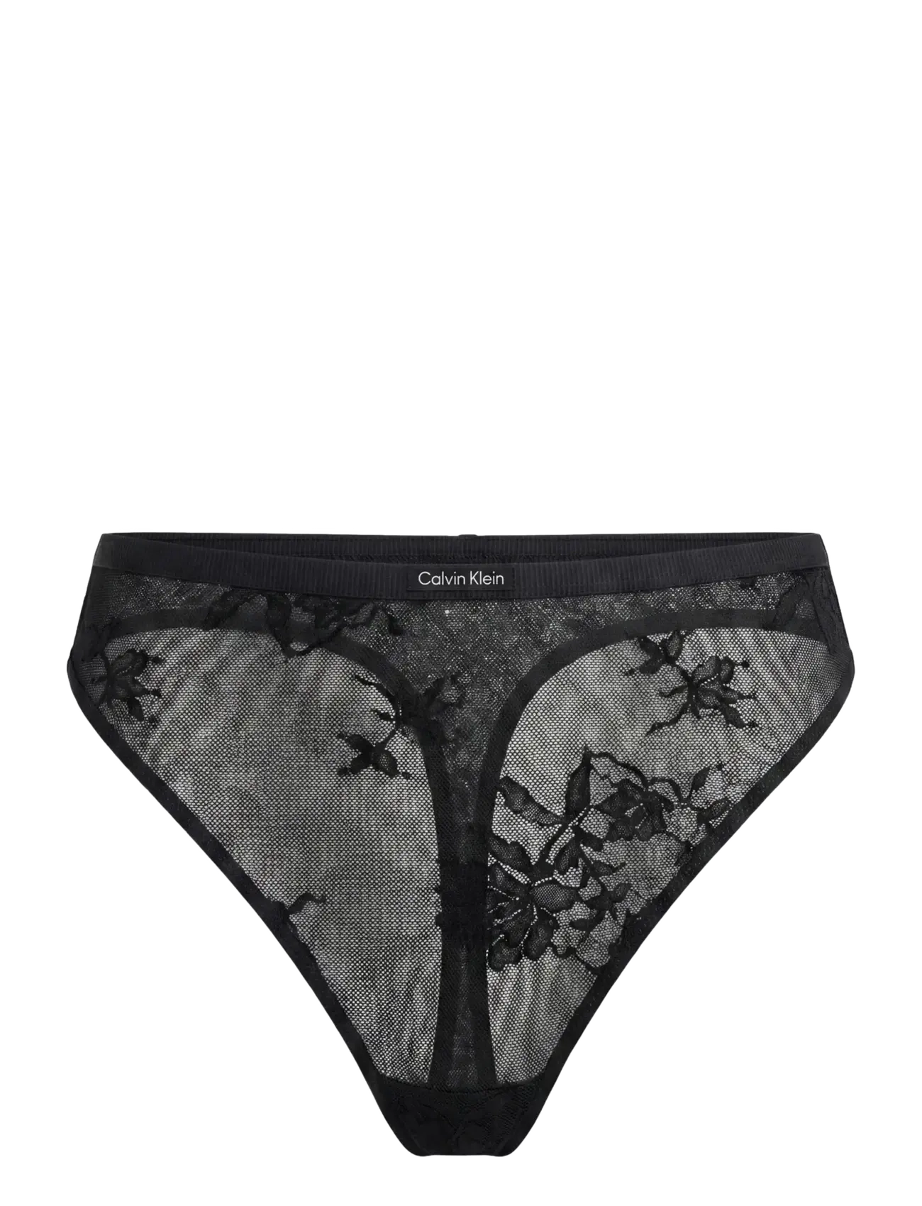 Calvin Klein HIGH LEG THONG - Underkläder - BLACK / black