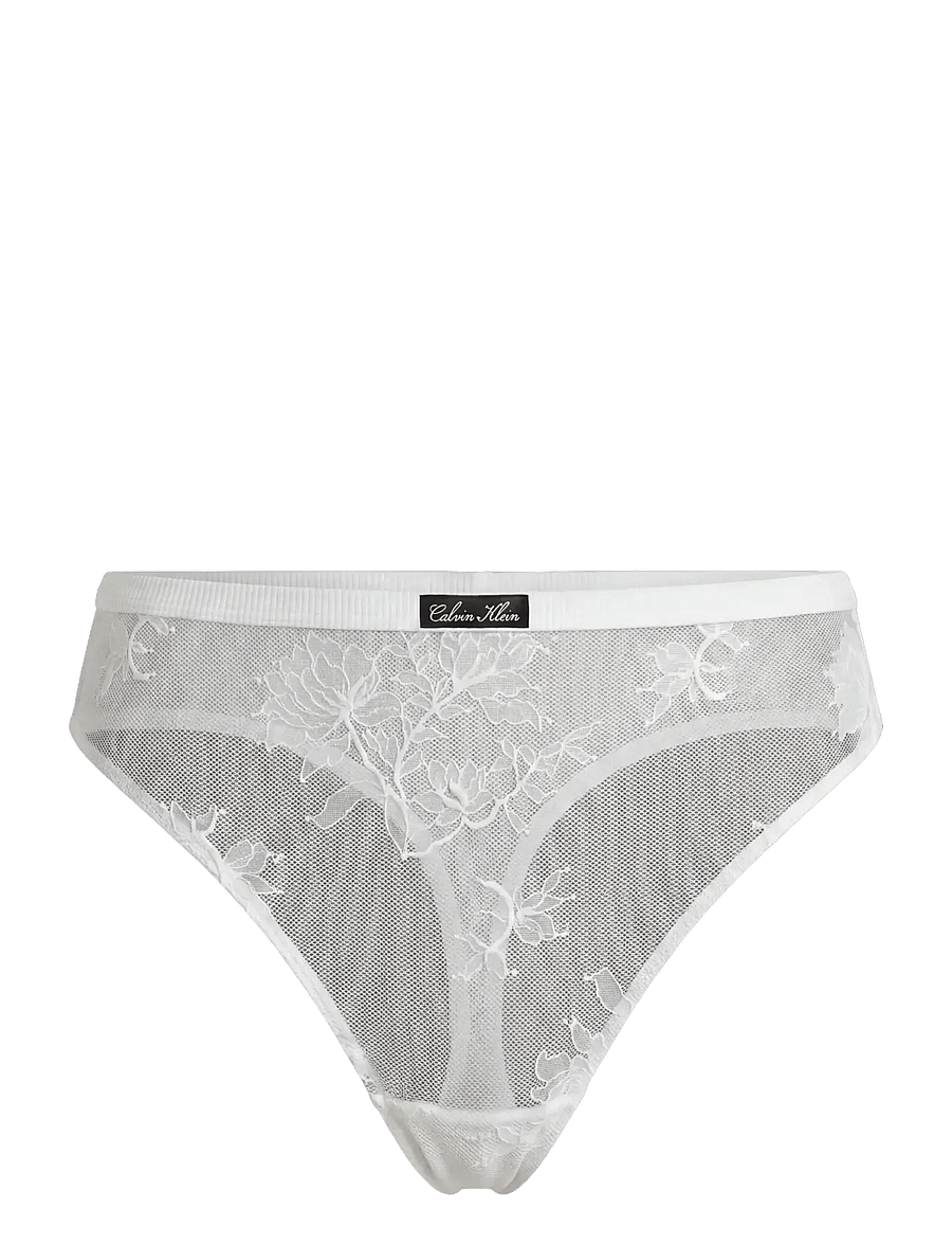 Calvin Klein - HIGH LEG THONG - stringtrusser - white - 1