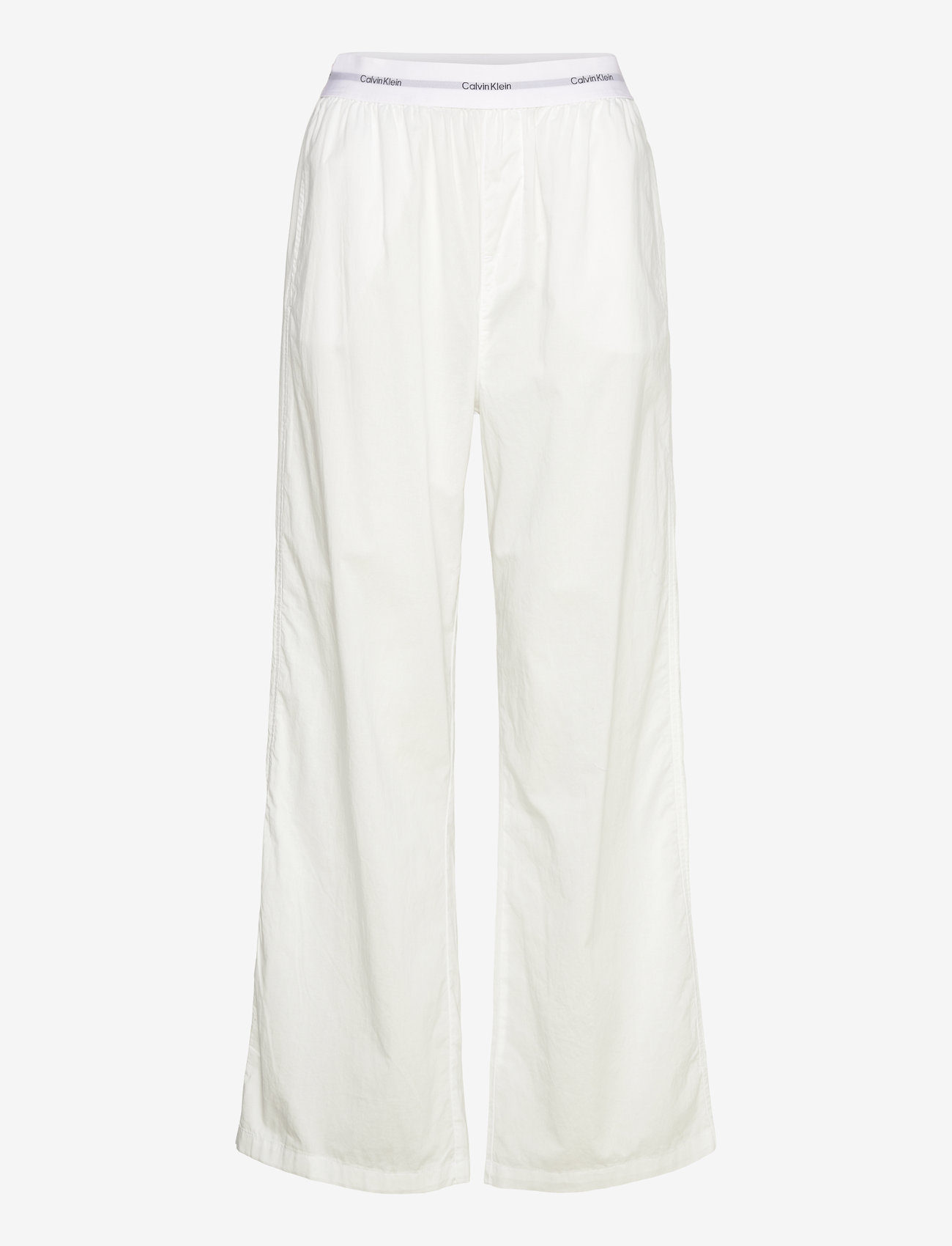 Calvin Klein - LOGO WB POPLIN PANT - classic white - 1