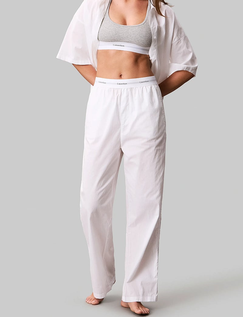 Lounge Joggers White Calvin Klein Sweatpants Calvin Klein Track