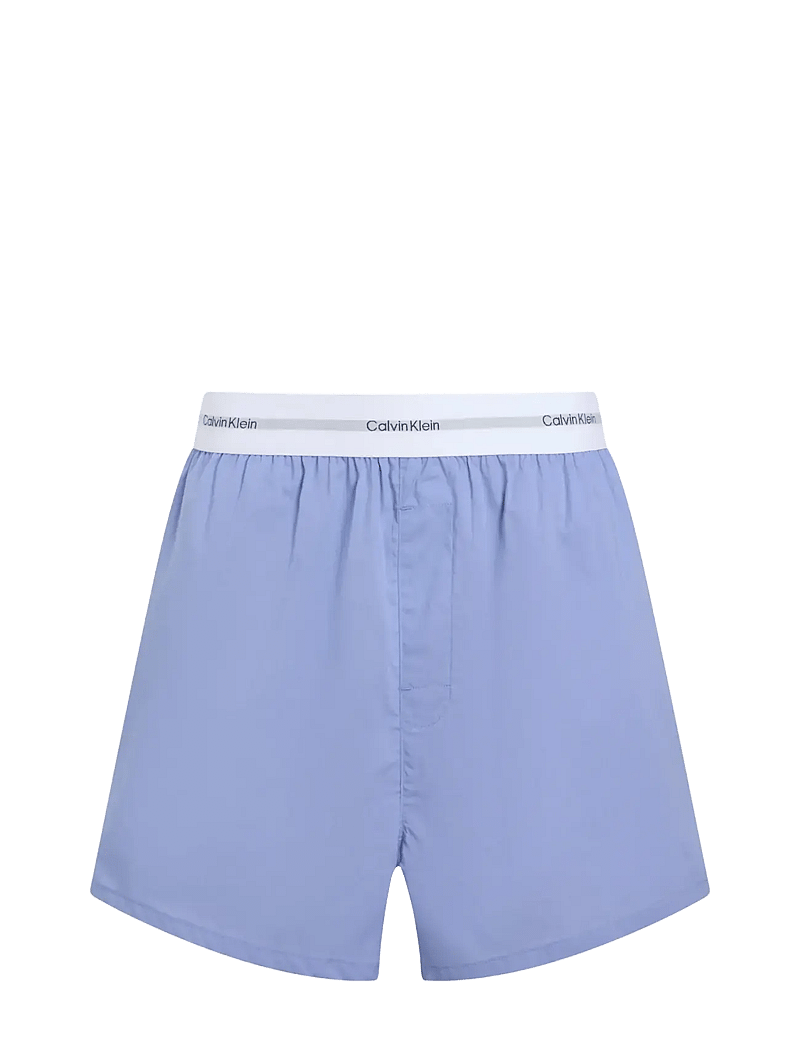 Calvin Klein - LOGO WB POPLIN SHORT - paperbag lühikesed püksid - glacier - 0