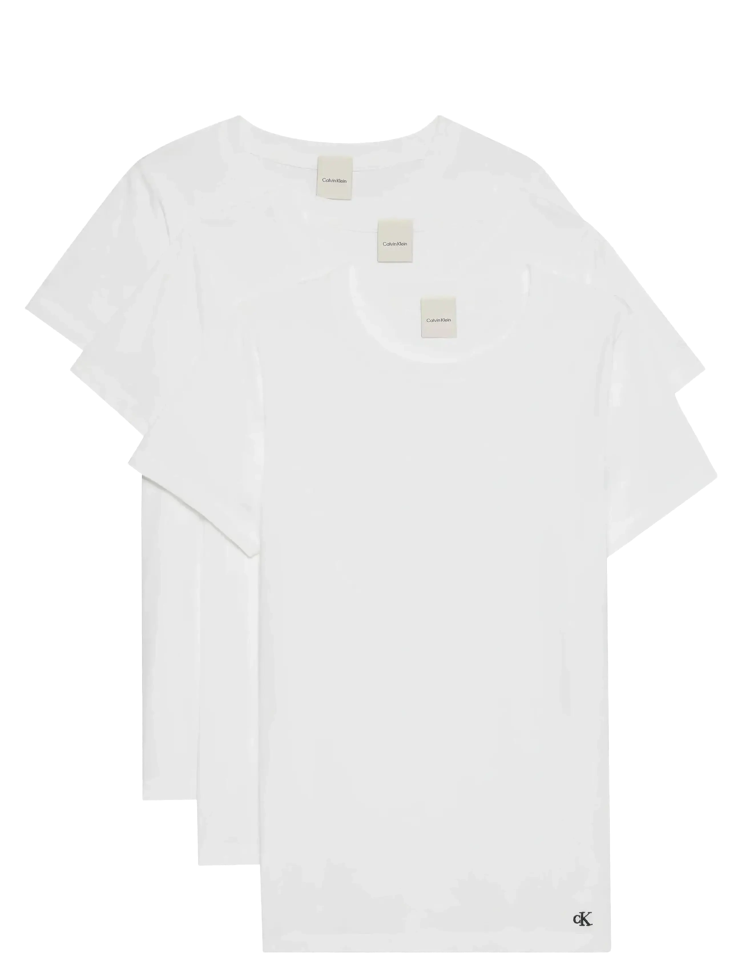 Calvin Klein COTTON TEE 3PK - Toppar - WHITE/WHITE/WHITE / white