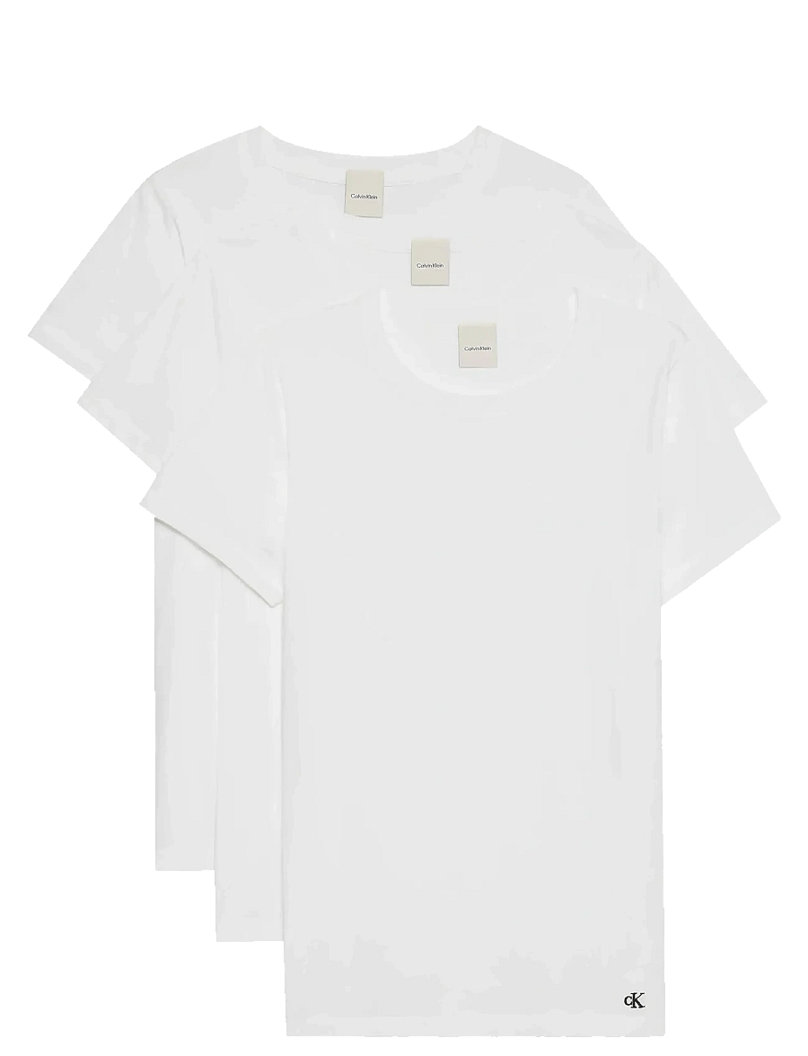 Calvin Klein - COTTON TEE 3PK - overdele - white/white/white - 1
