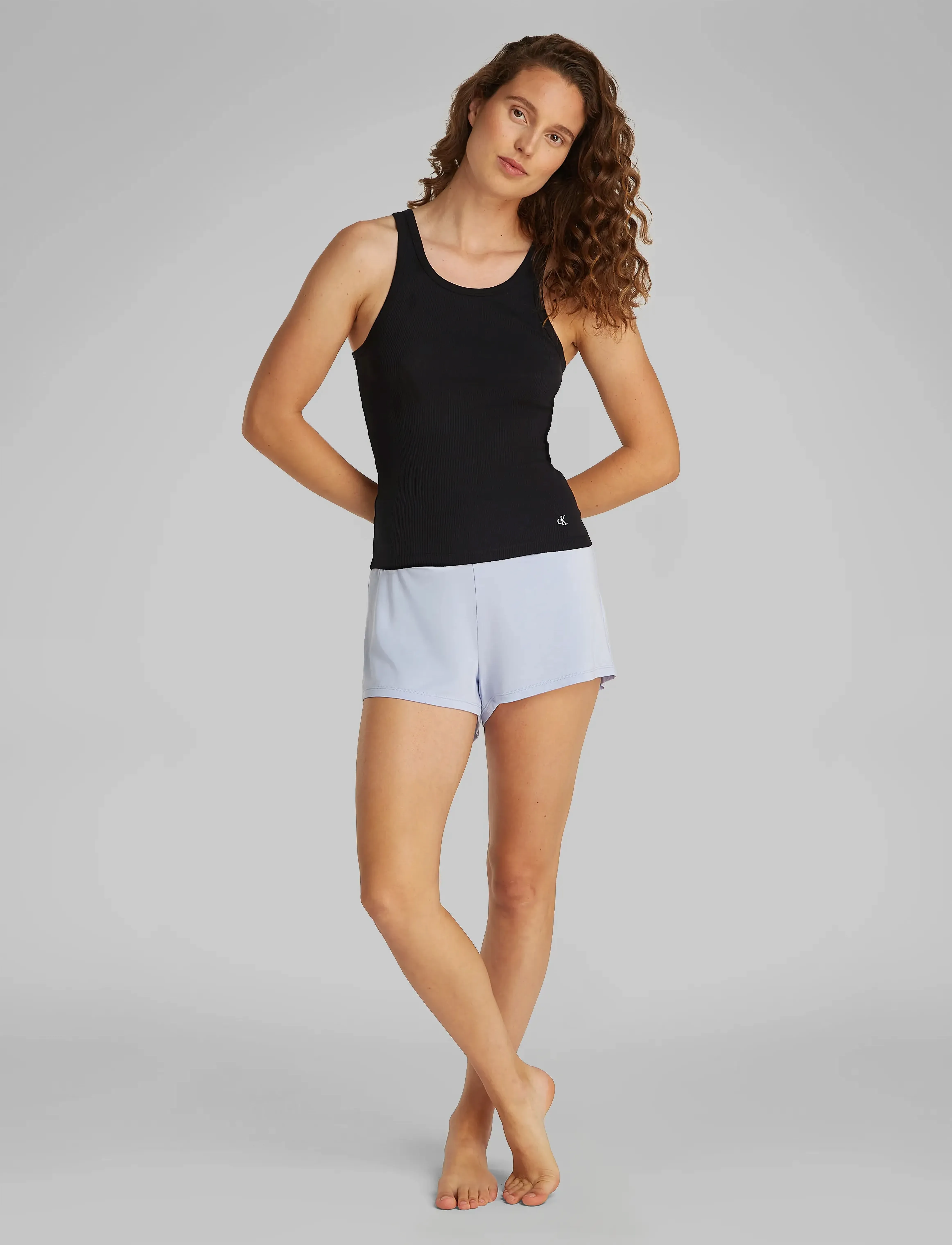 Calvin Klein SCOOP NECK COTTON TANK 3PK - Pyjamas & loungewear - BLACK/BLACK/BLACK / black