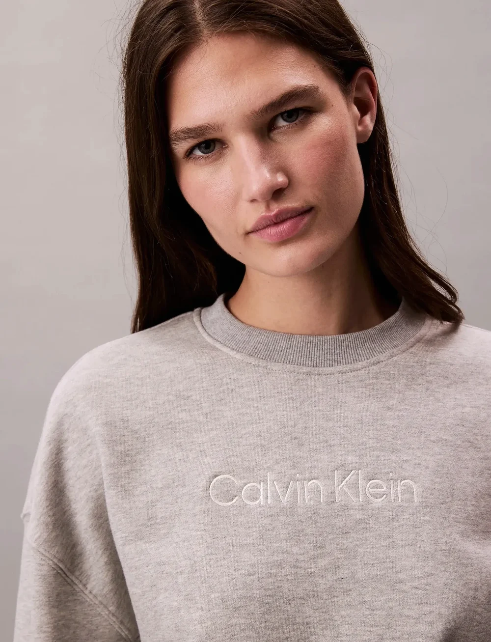 Calvin Klein - PO SWEATSHIRT - vardagsstil - grey heather - 4