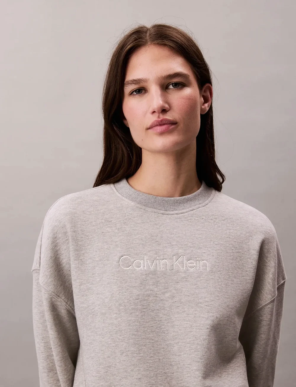 Calvin Klein - PO SWEATSHIRT - vardagsstil - grey heather - 5